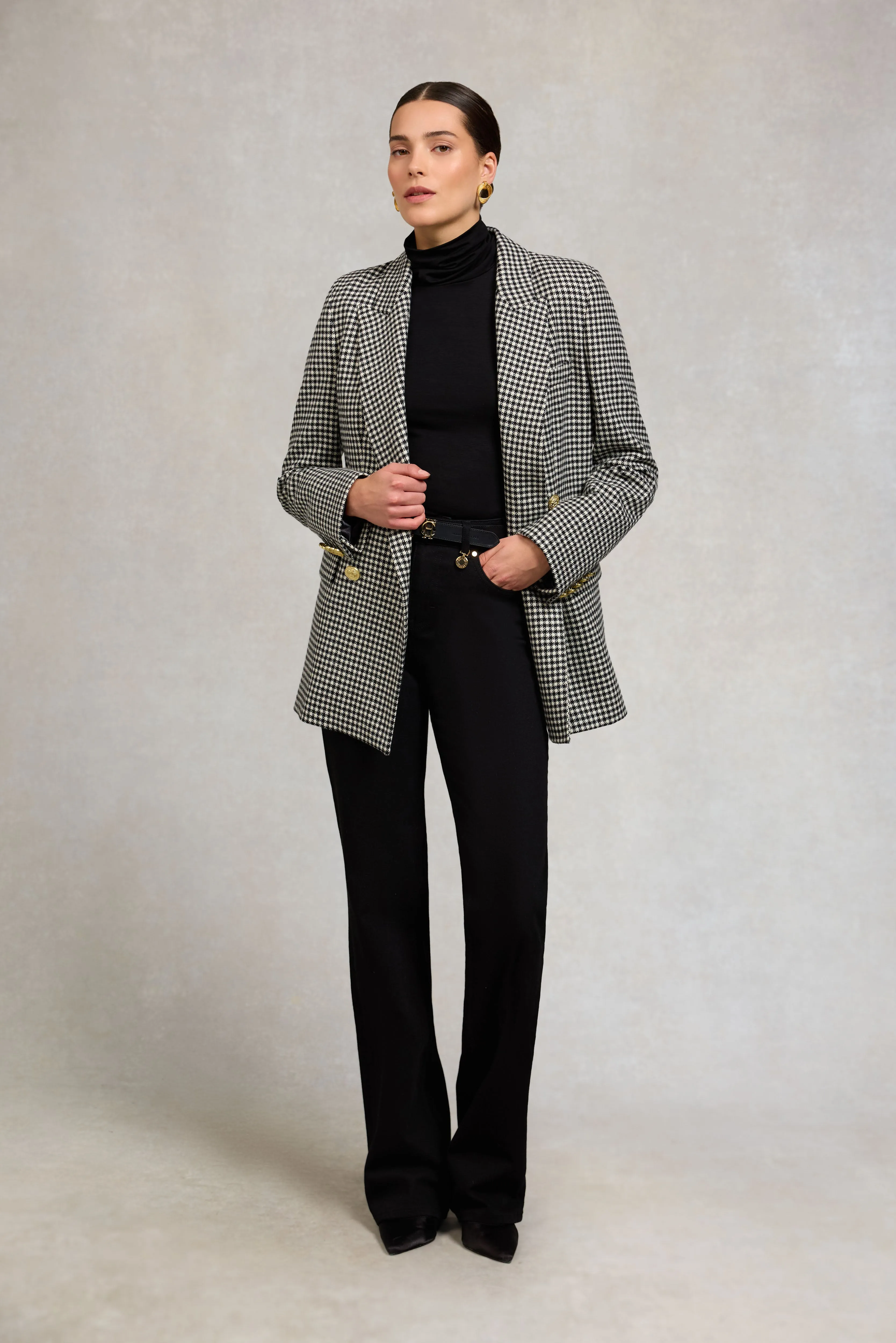 Belgravia Blazer (Black & White Puppy Tooth) sold by Holland Cooper product image thumbnail 3