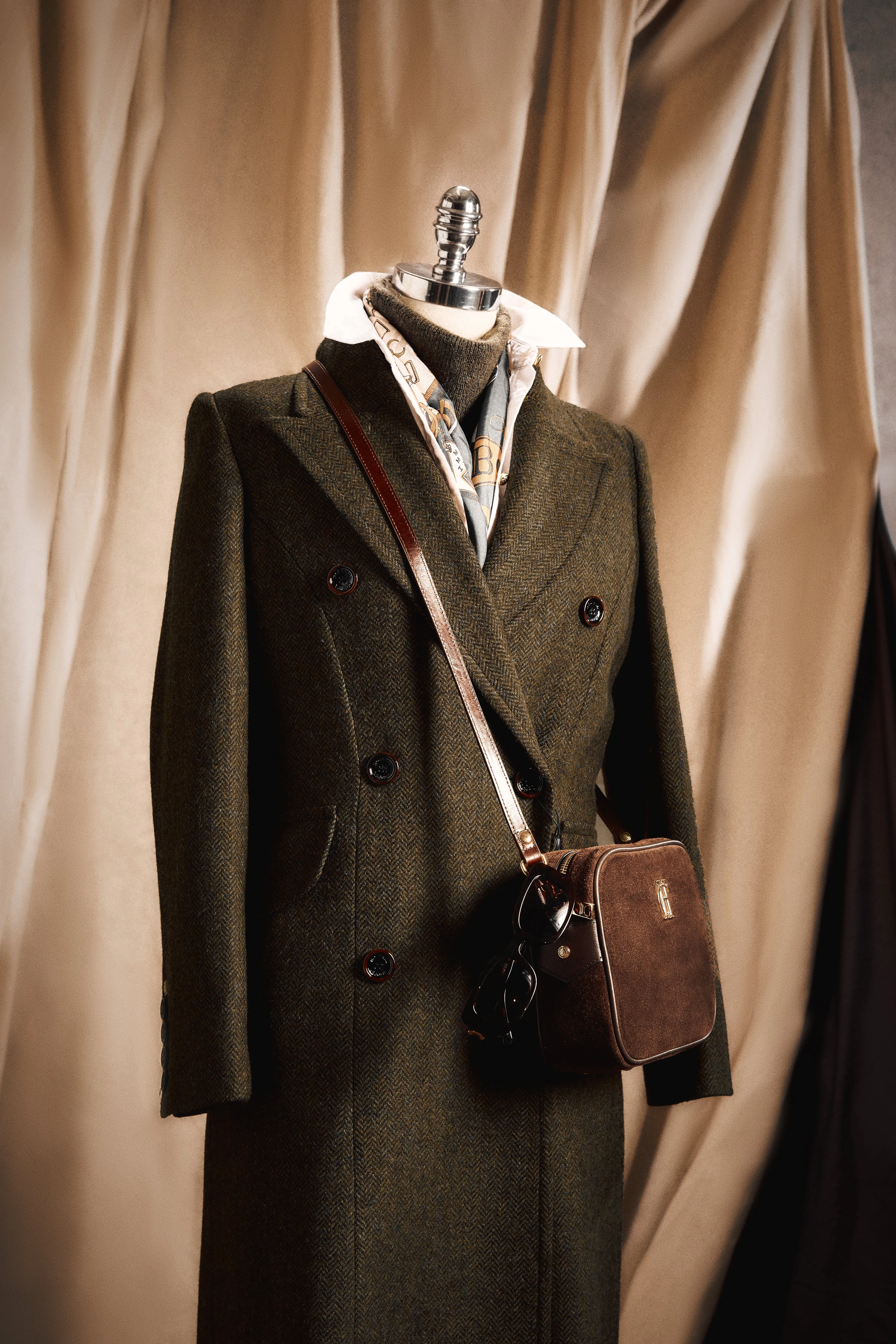 Kensington Coat (Dark Green Herringbone) sold by Holland Cooper product image thumbnail 2