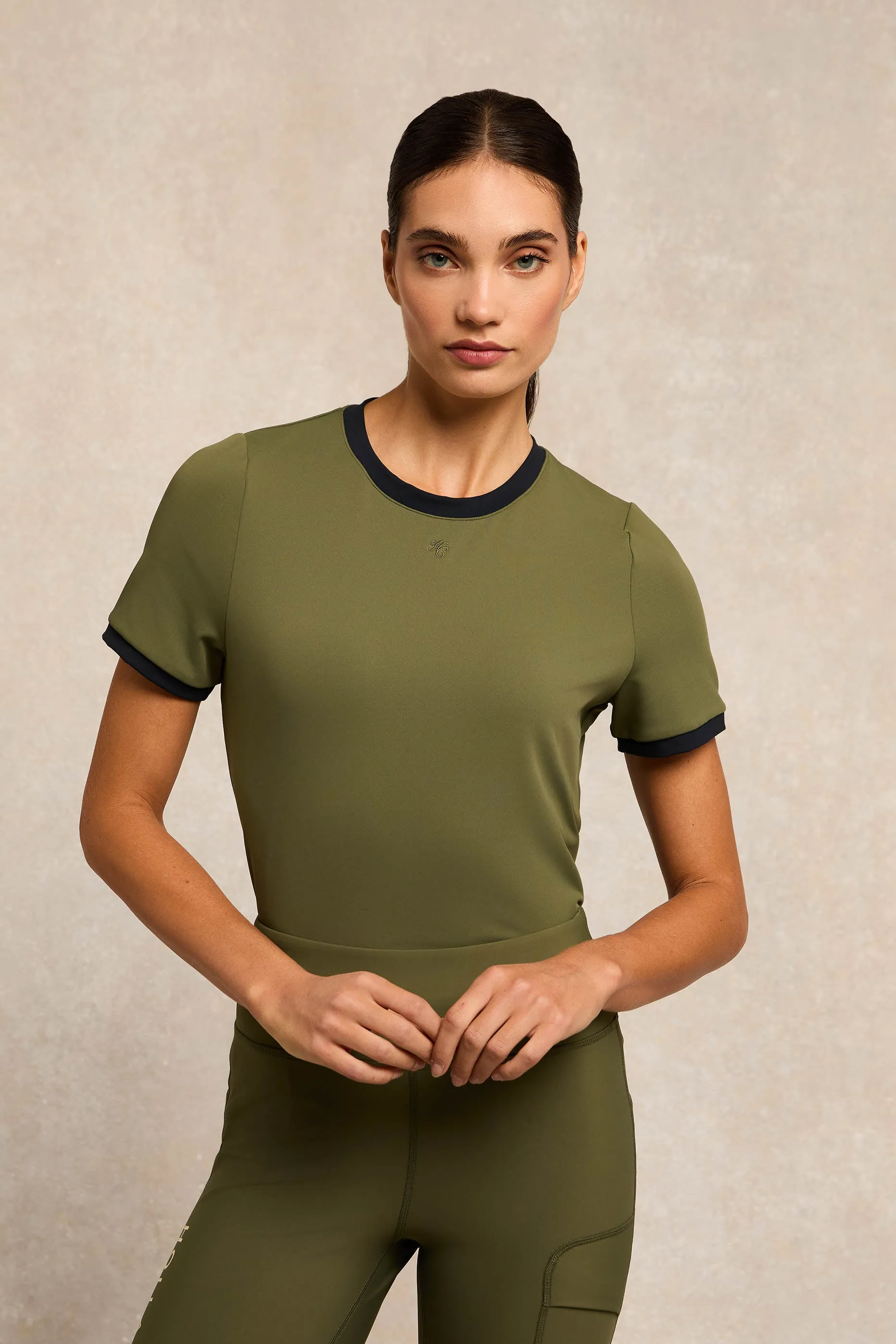 Chiltern Ringer Tee (Spring Green) sold by Holland Cooper