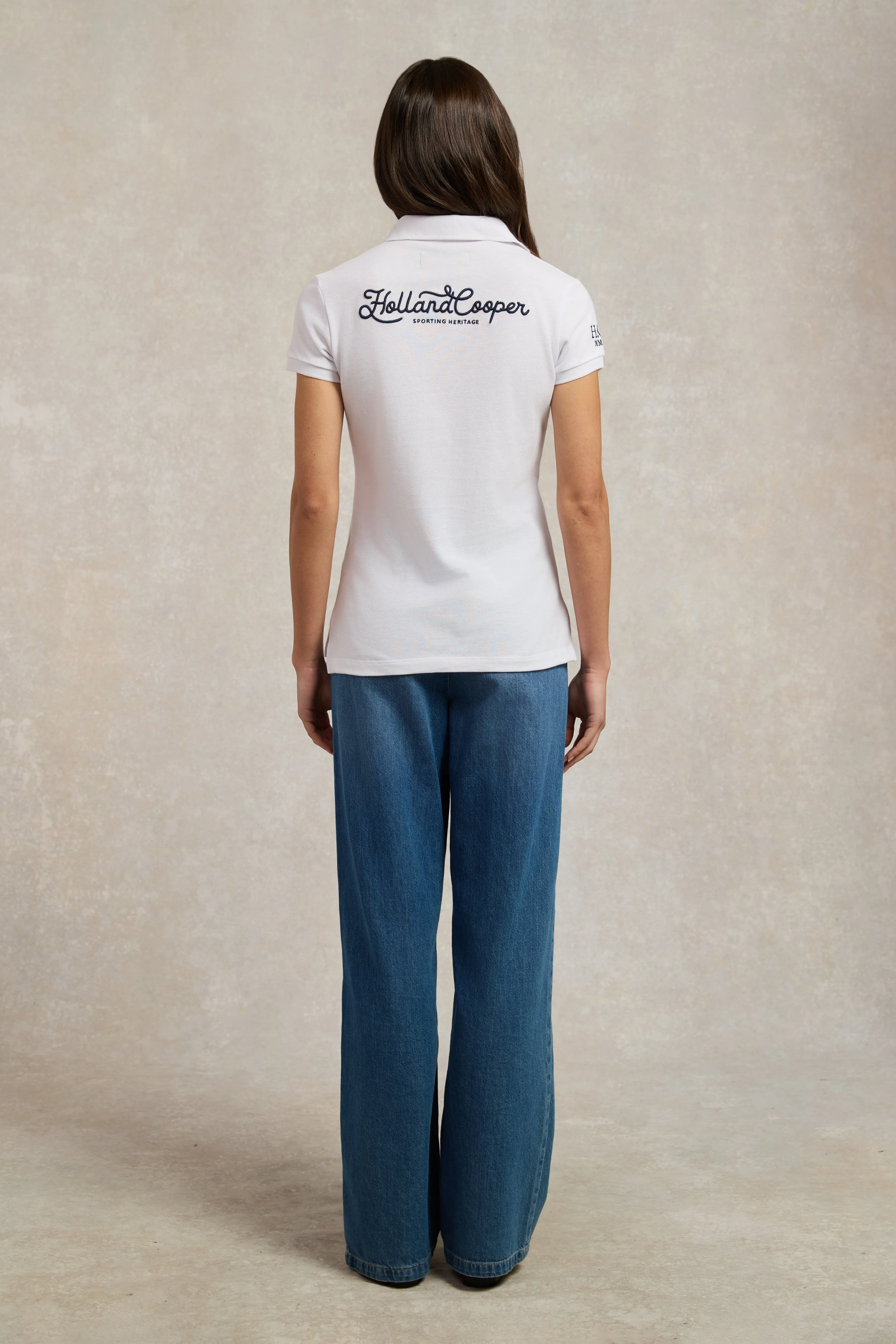 Team Polo Shirt (White) sold by Holland Cooper product image thumbnail 5