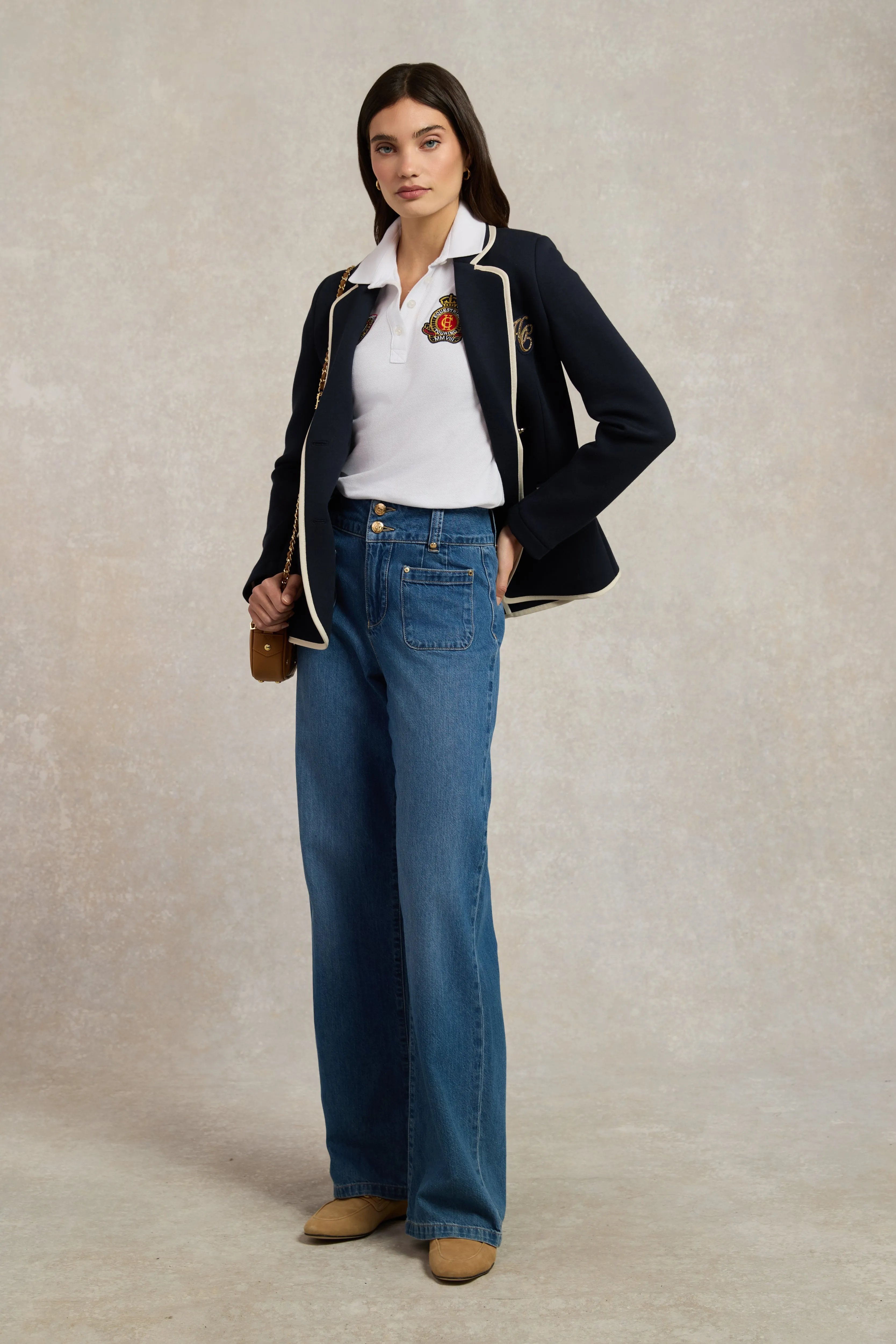 Team Polo Shirt (White) sold by Holland Cooper product image thumbnail 3