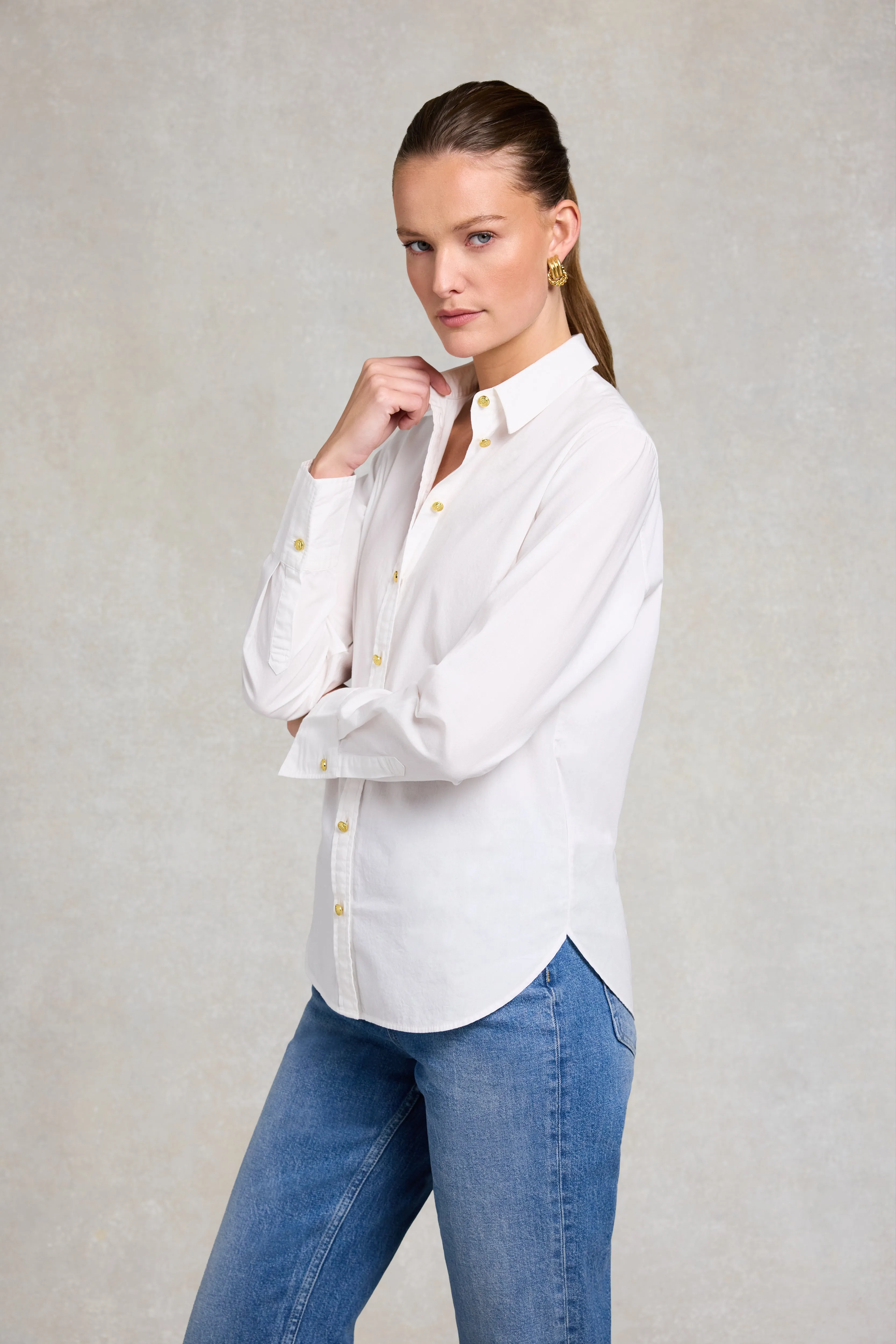 Classic Fit Shirt (White) sold by Holland Cooper product image thumbnail 4