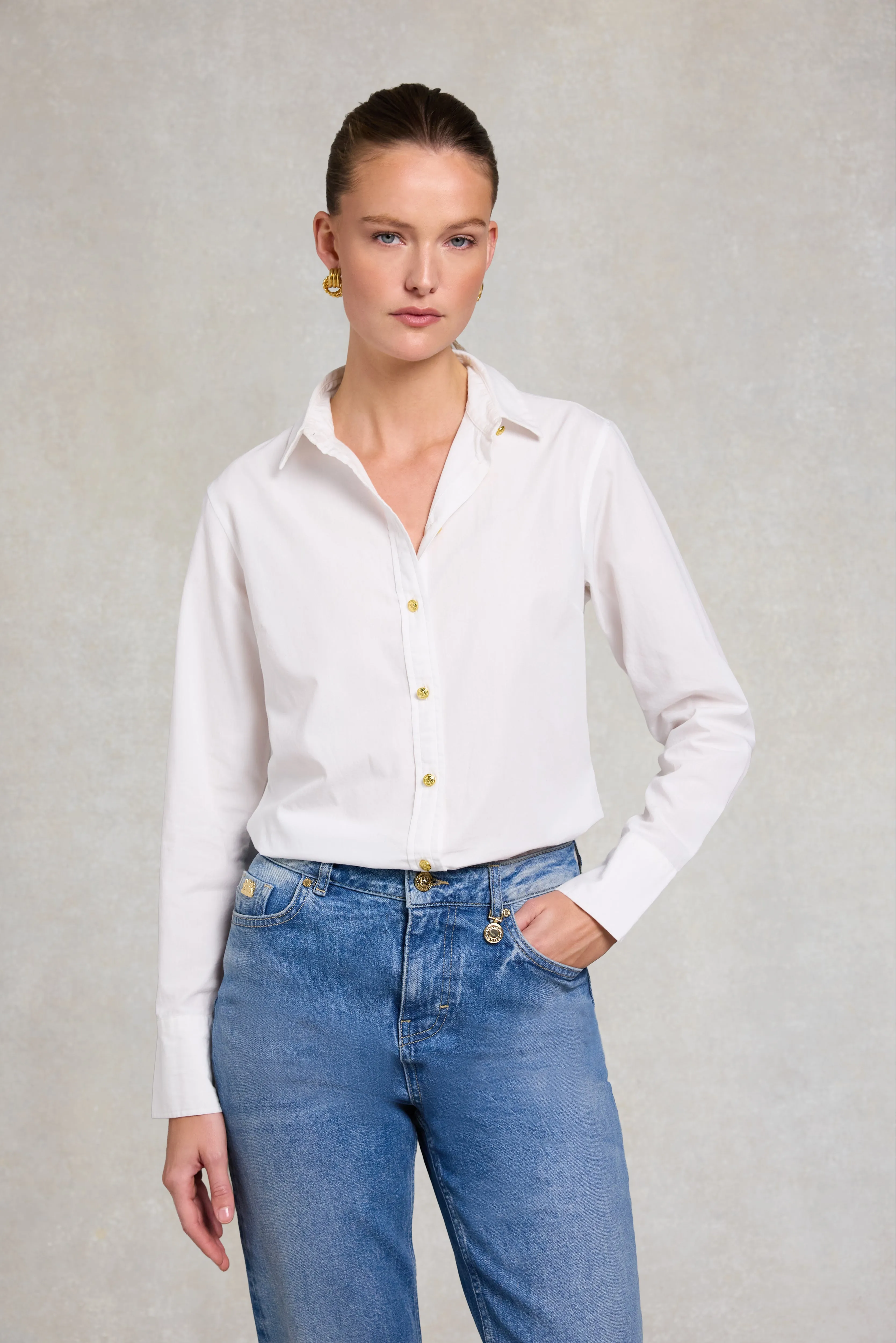 Classic Fit Shirt (White) sold by Holland Cooper product image thumbnail 3