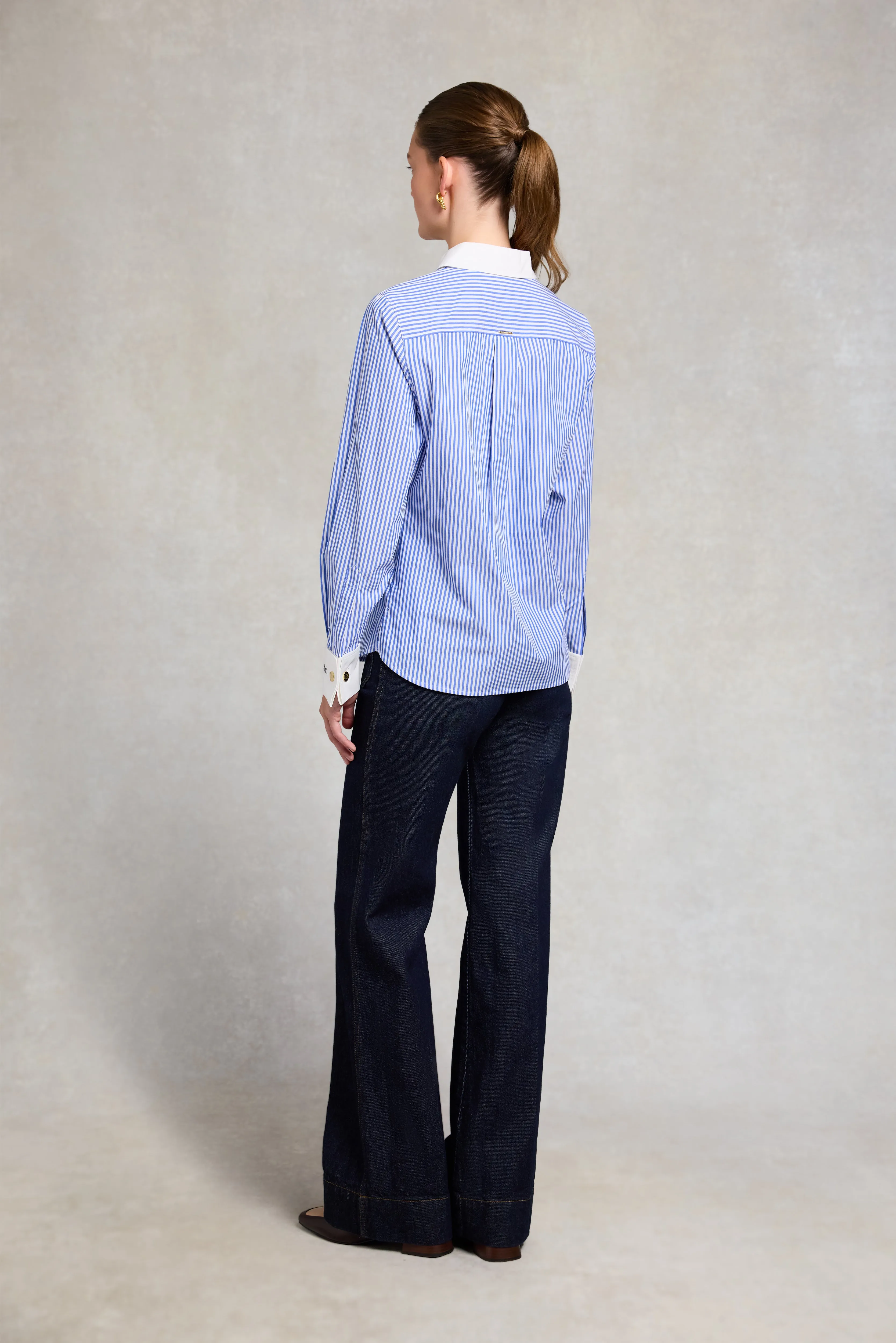 Louisa Shirt (Deep Blue Stripe) sold by Holland Cooper product image thumbnail 5