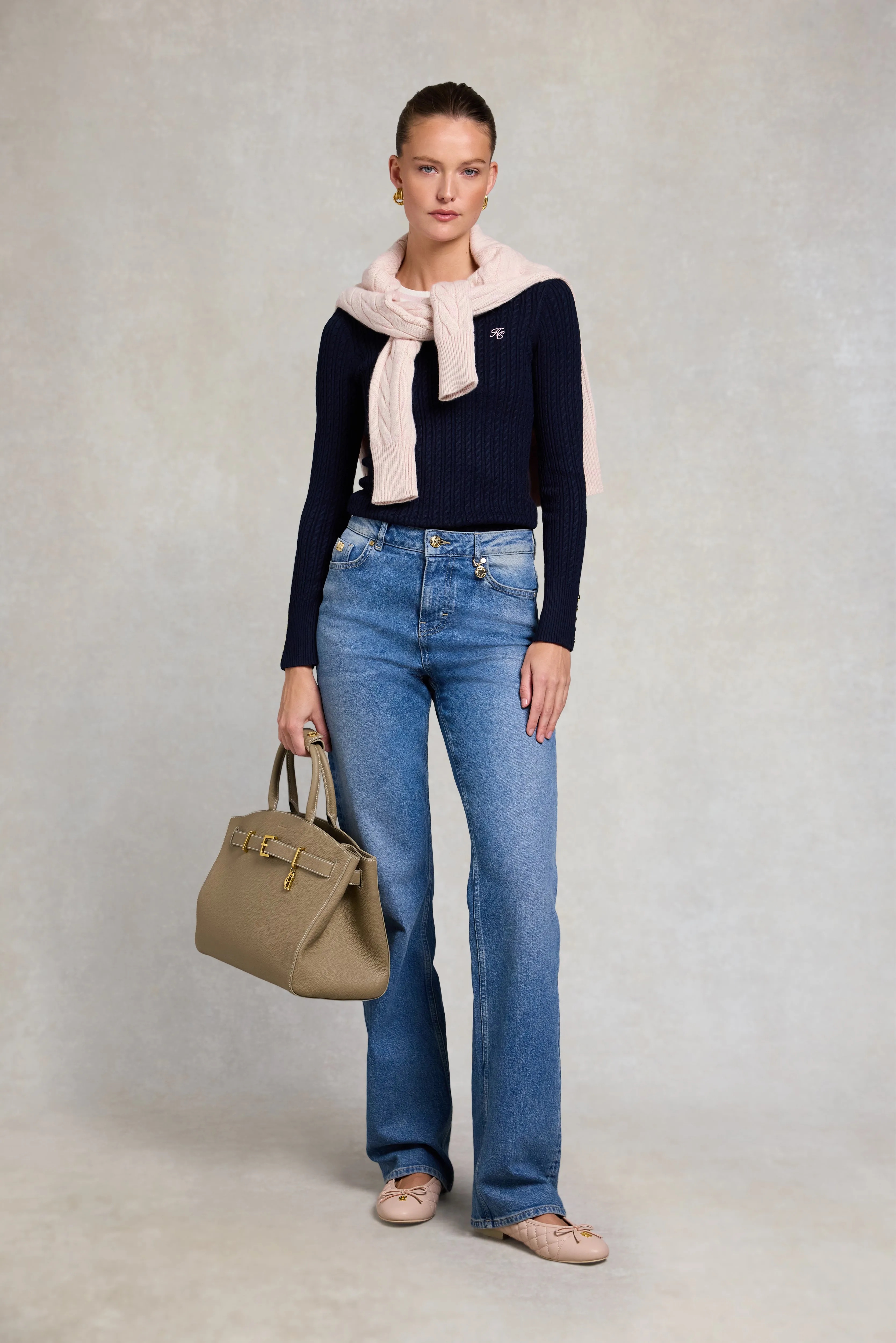 Lucy Crew Knit (Ink Navy Natural Pink) sold by Holland Cooper product image thumbnail 4