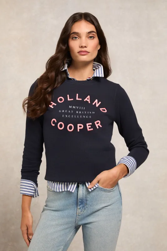 Varsity Crew (Ink Navy) made by Holland Cooper