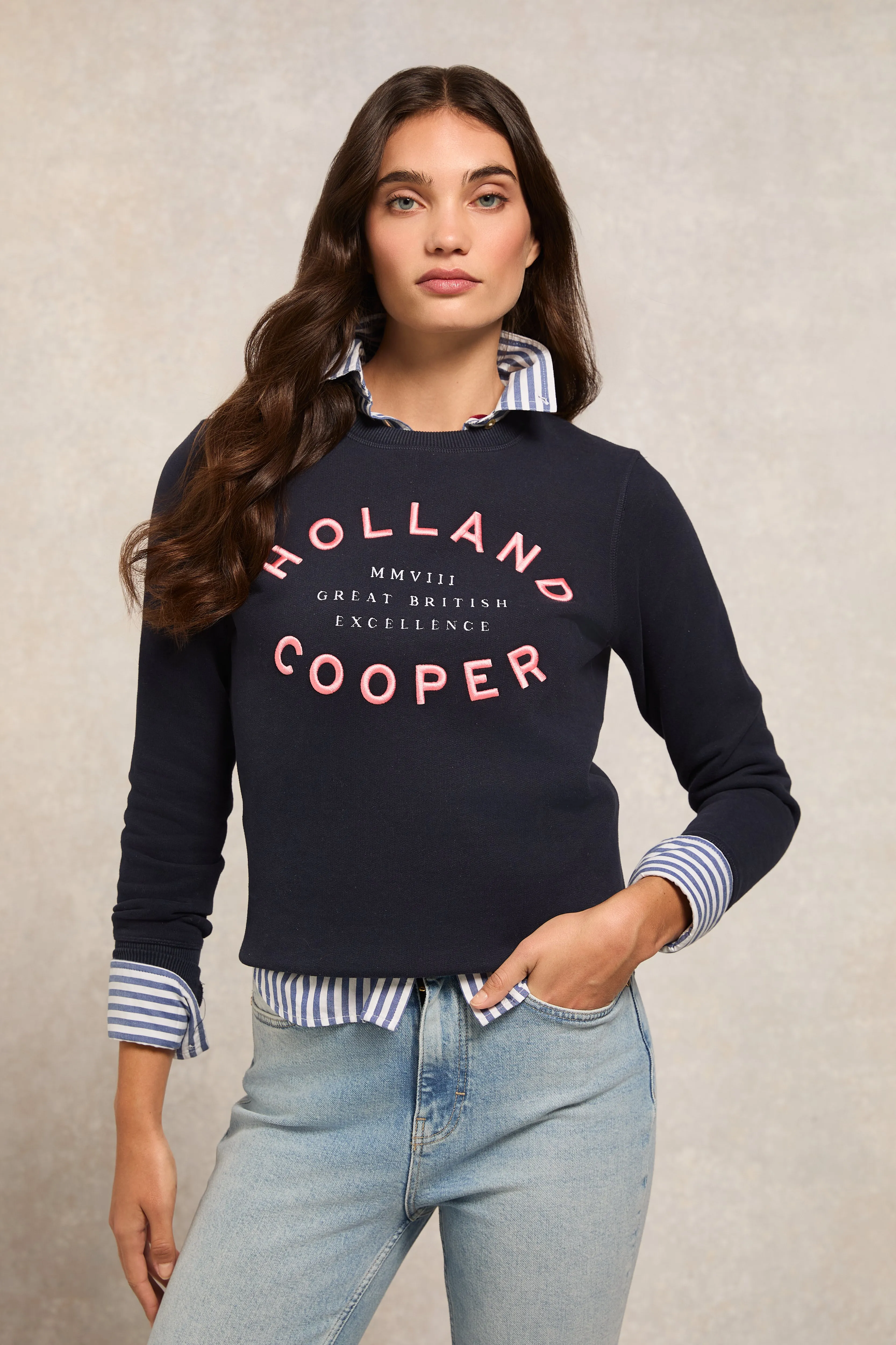 Varsity Crew (Ink Navy) sold by Holland Cooper