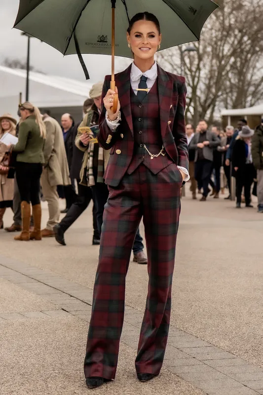 Jade's Mulberry Tartan Look made by Holland Cooper
