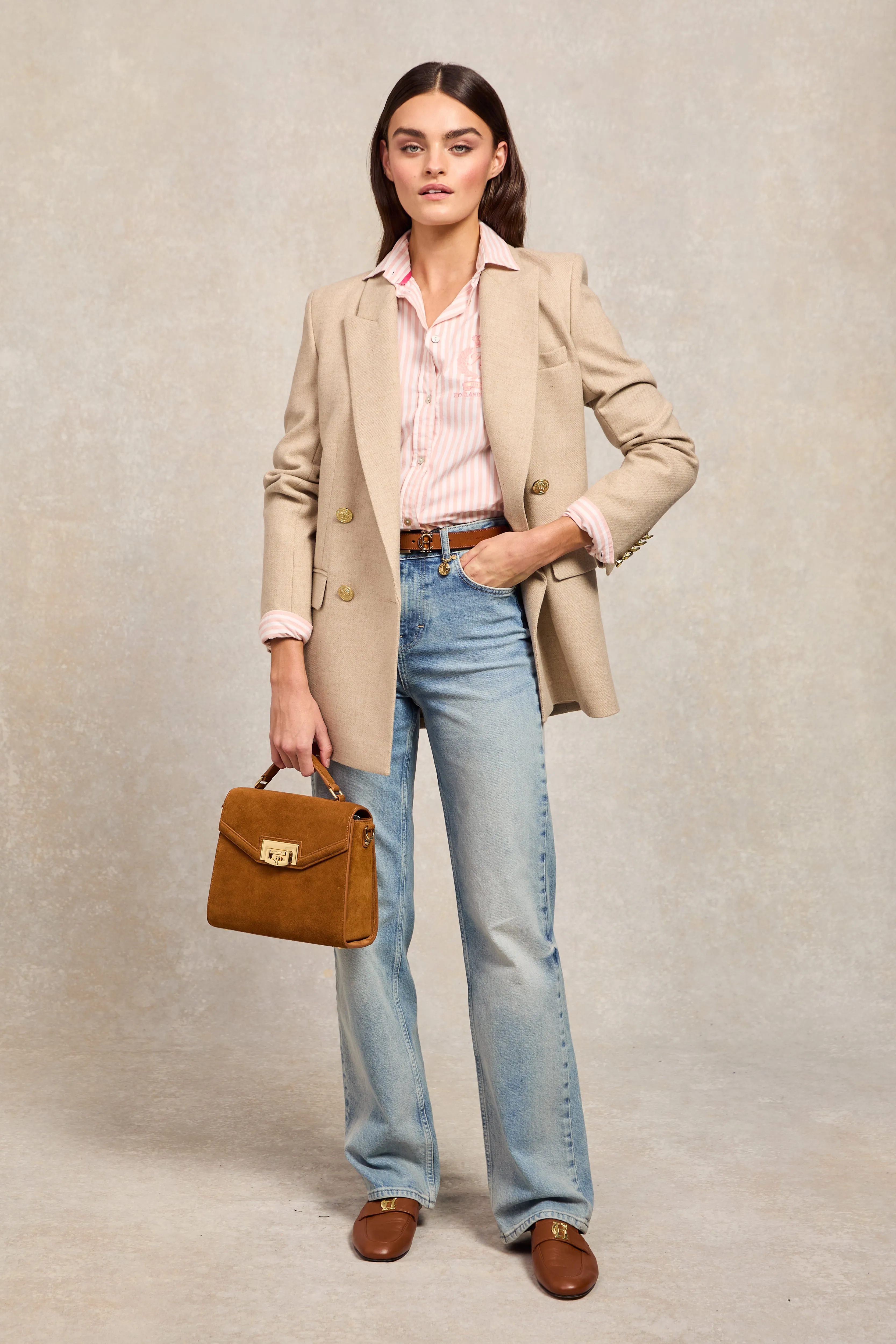 Classic Button Down Shirt (Pink Stripe) sold by Holland Cooper product image thumbnail 3