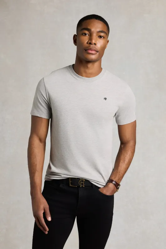 Men's Crew Neck T-Shirt (Grey Marl) made by Holland Cooper