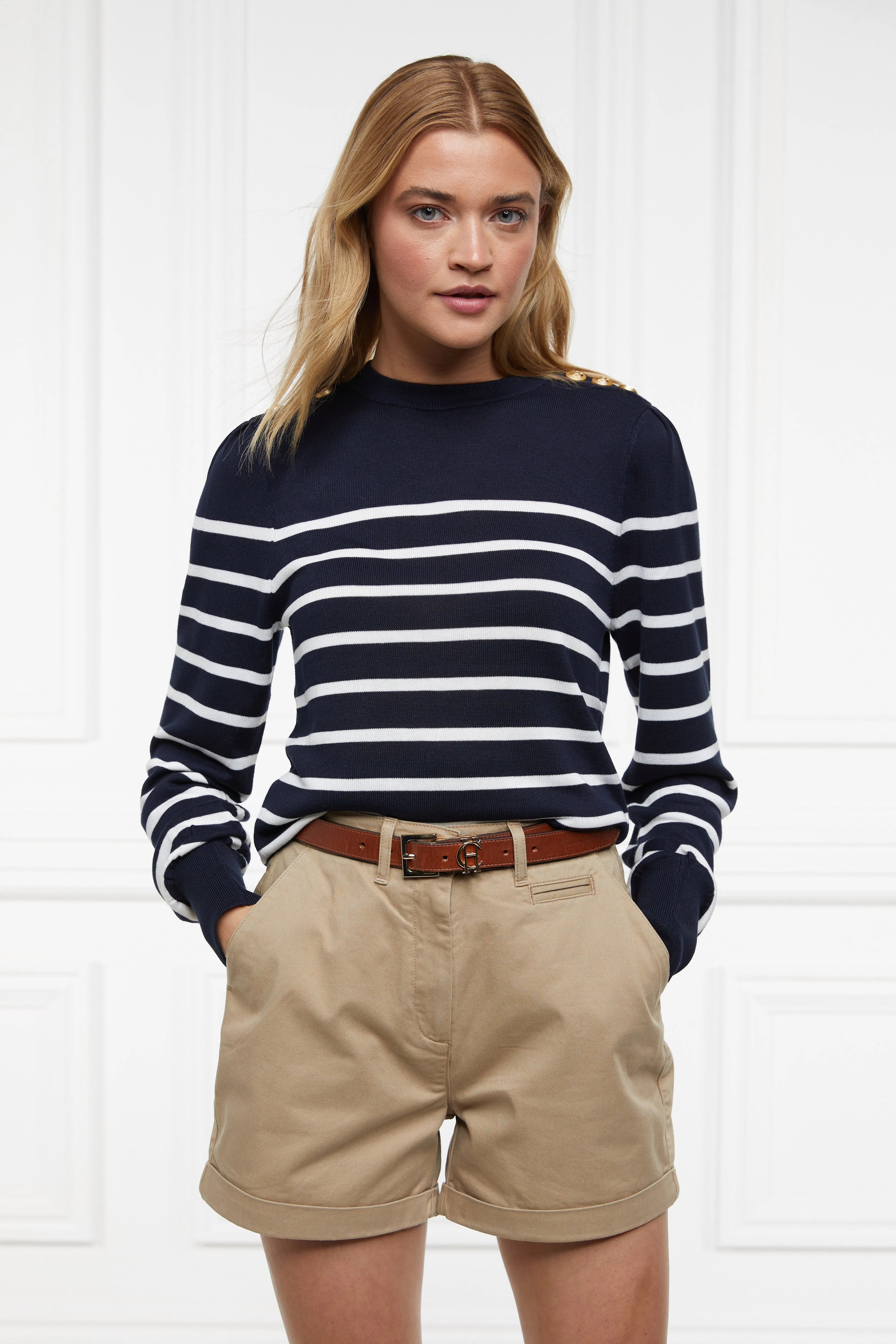 Arnesby Chino Short (Stone) sold by Holland Cooper