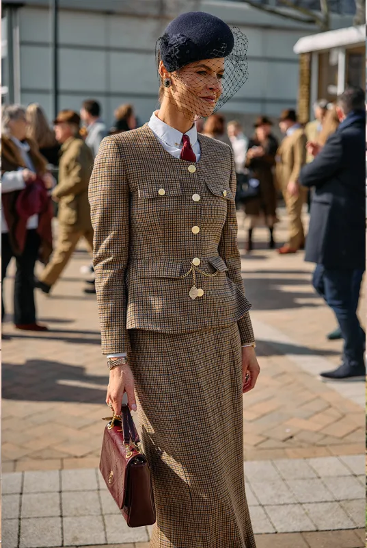 Tailored Peplum Jacket (Abbot Check Tweed) made by Holland Cooper