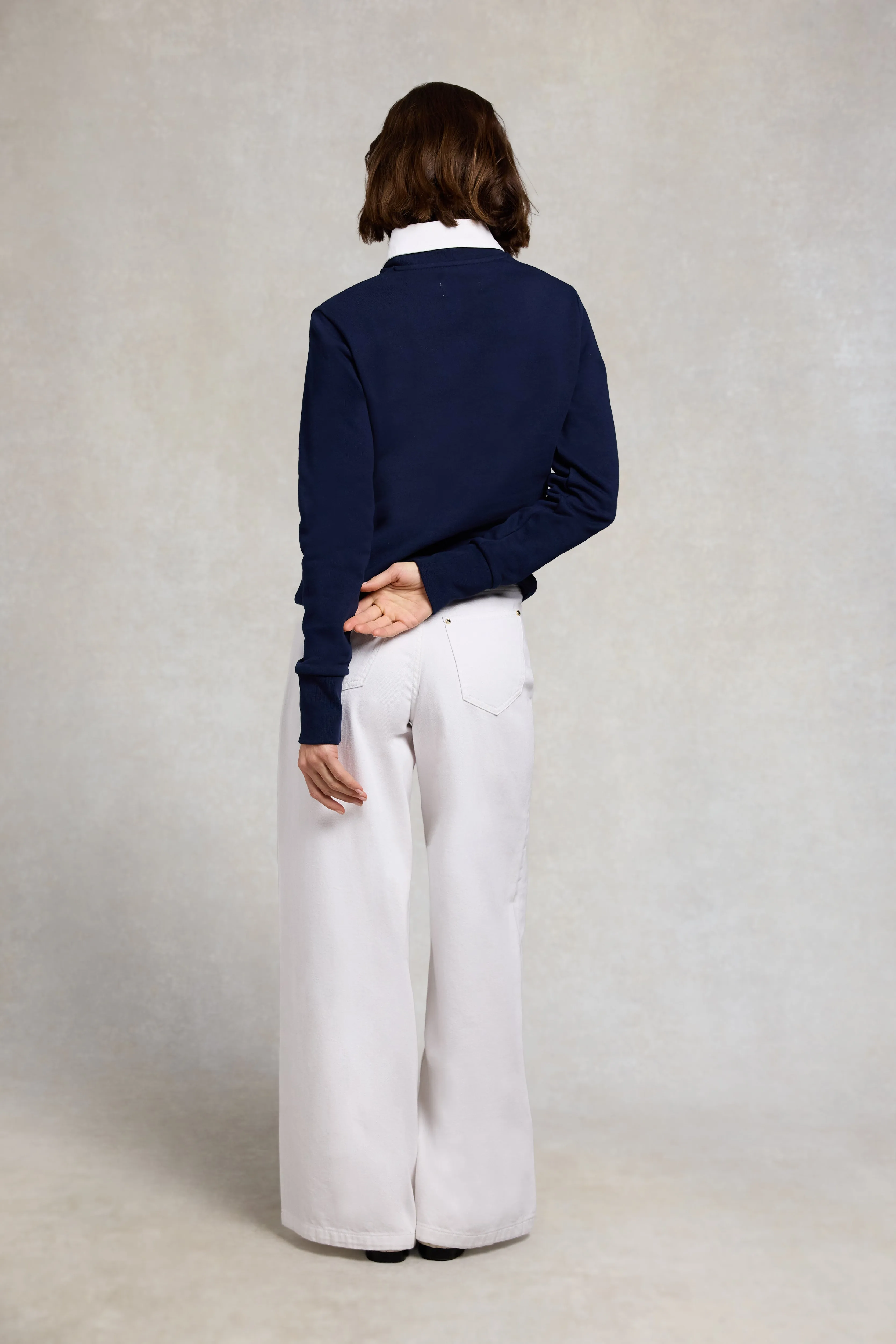 Mock Collar Crew Neck Sweat (Navy) sold by Holland Cooper product image thumbnail 5