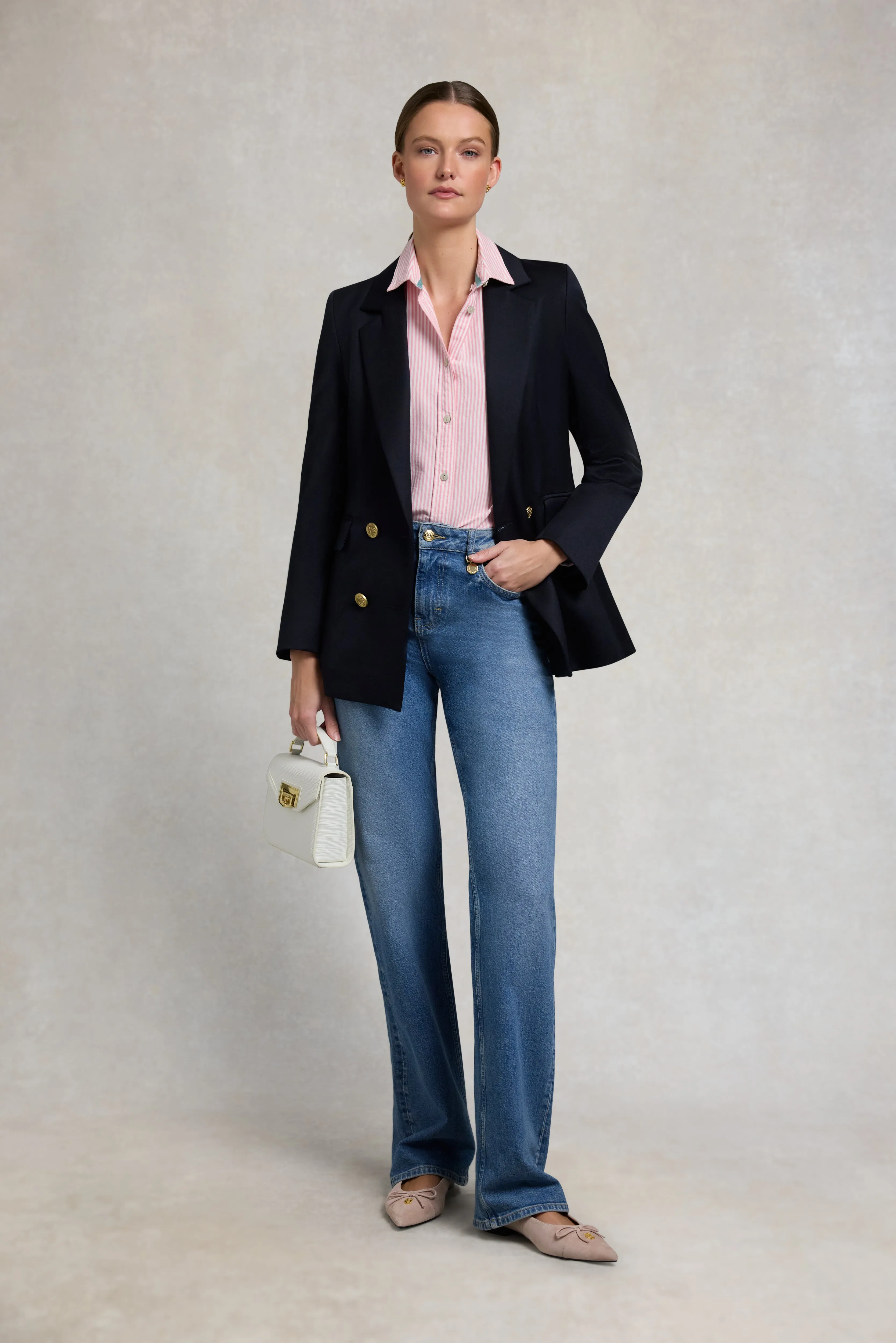 Oxford Shirt (City Pink Stripe) sold by Holland Cooper product image thumbnail 4