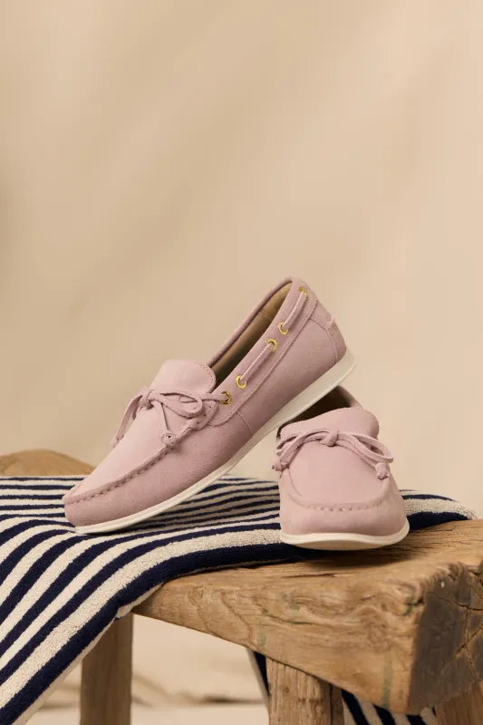 Deck Shoe (Blush Suede) made by Holland Cooper