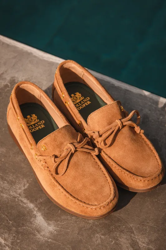 Deck Shoe (Tan Suede) made by Holland Cooper