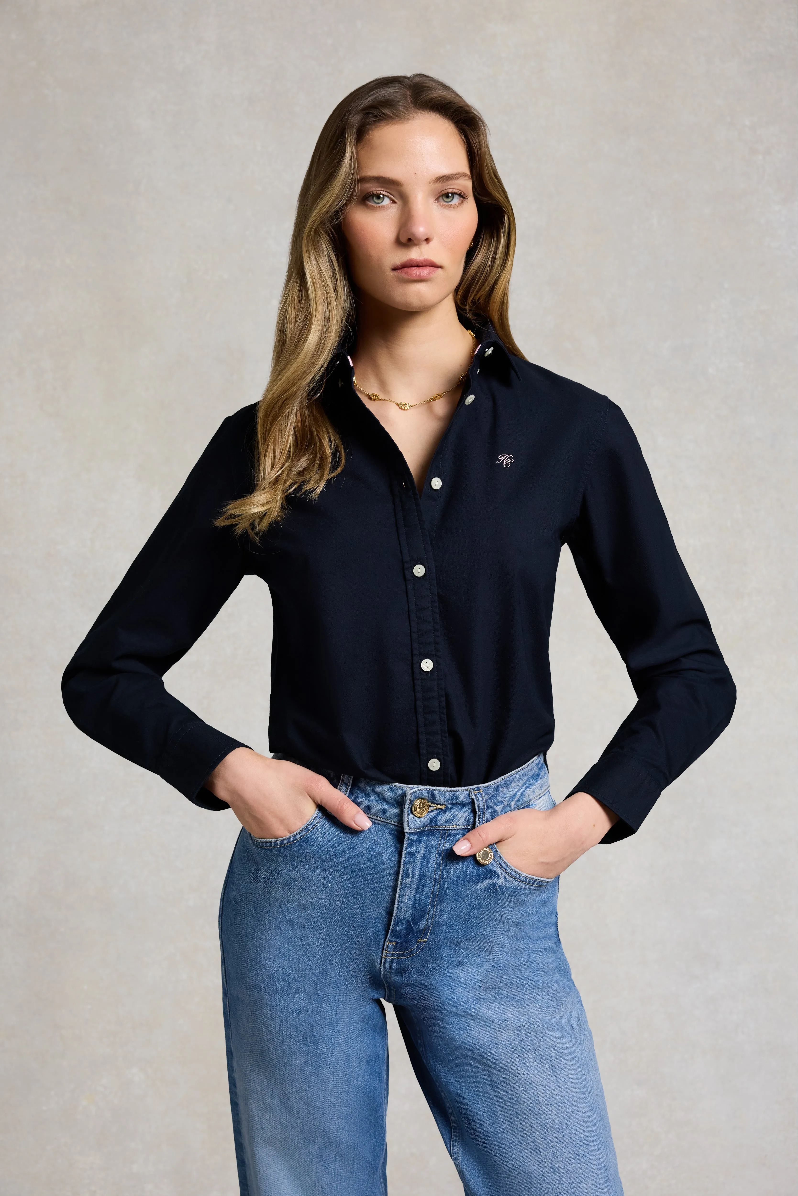 Oxford Shirt (Ink Navy) sold by Holland Cooper