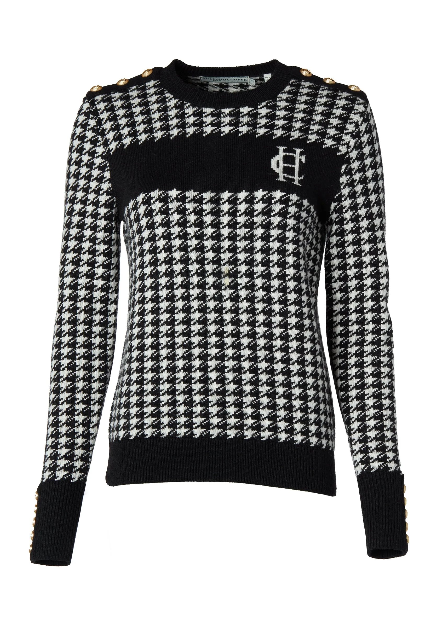 Panel Crew Neck Knit (Black) sold by Holland Cooper product image thumbnail 4