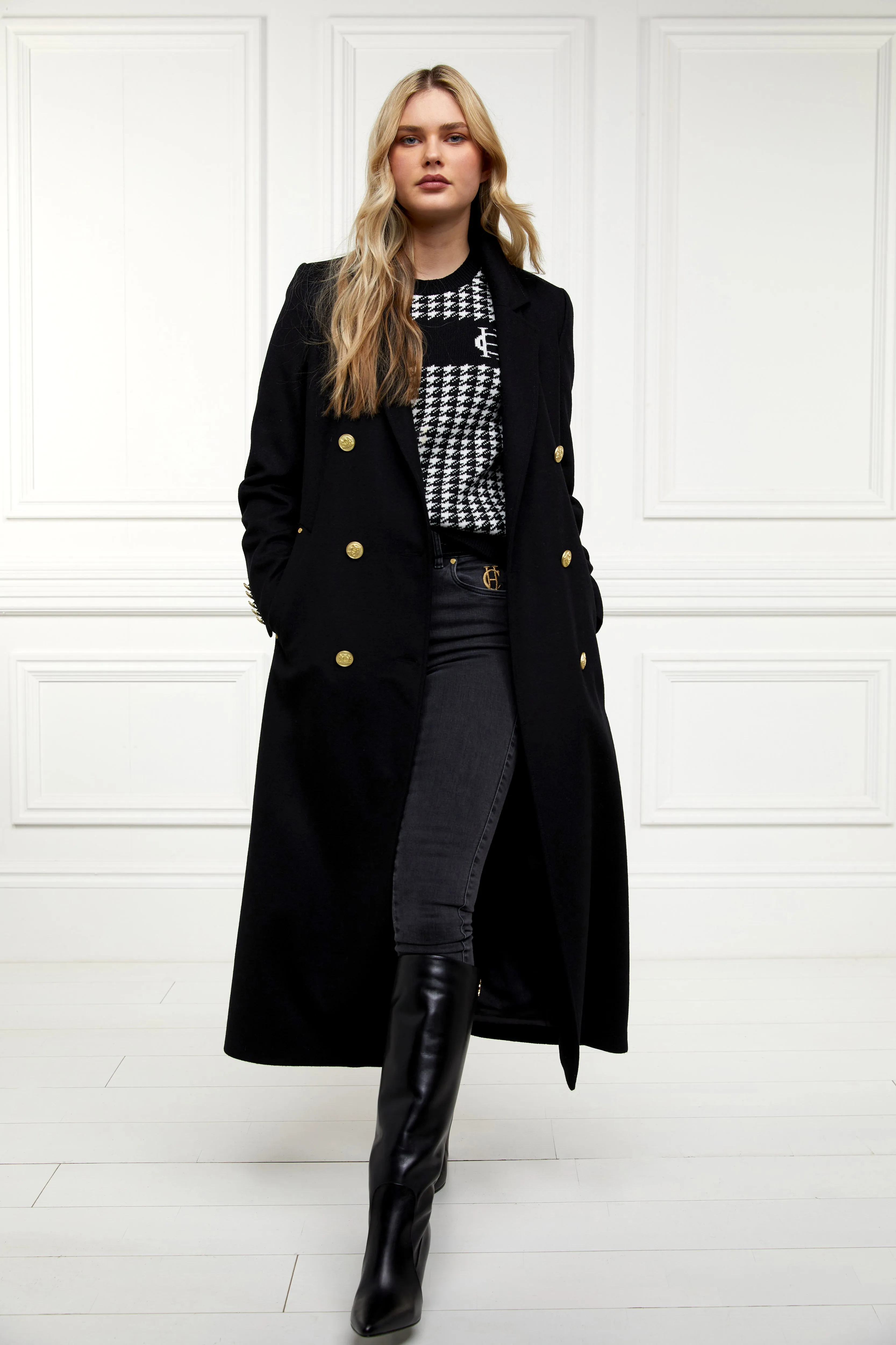 Panel Crew Neck Knit (Black) sold by Holland Cooper product image thumbnail 2