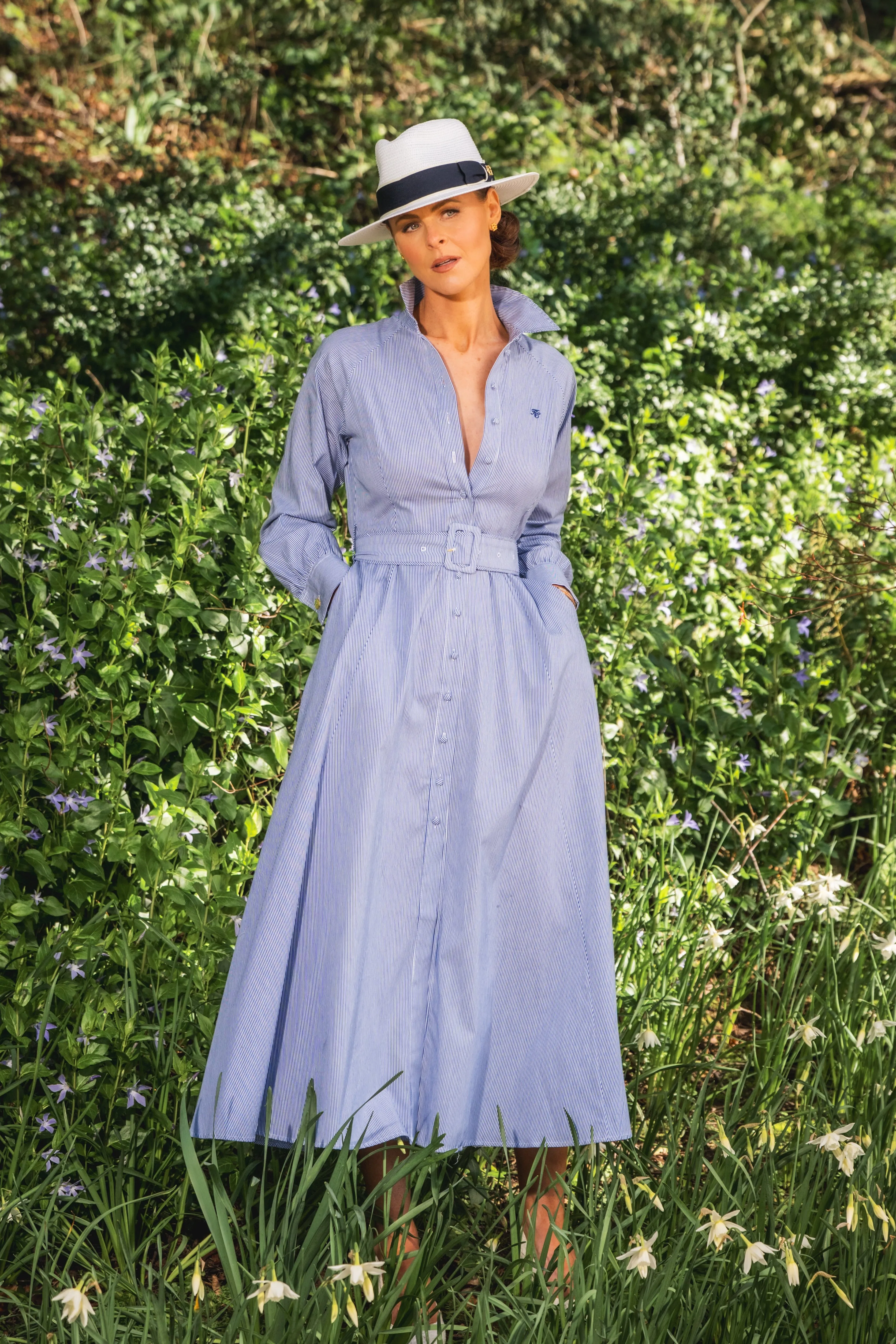 Aimee Dress (Blue Stripe) sold by Holland Cooper product image thumbnail 3