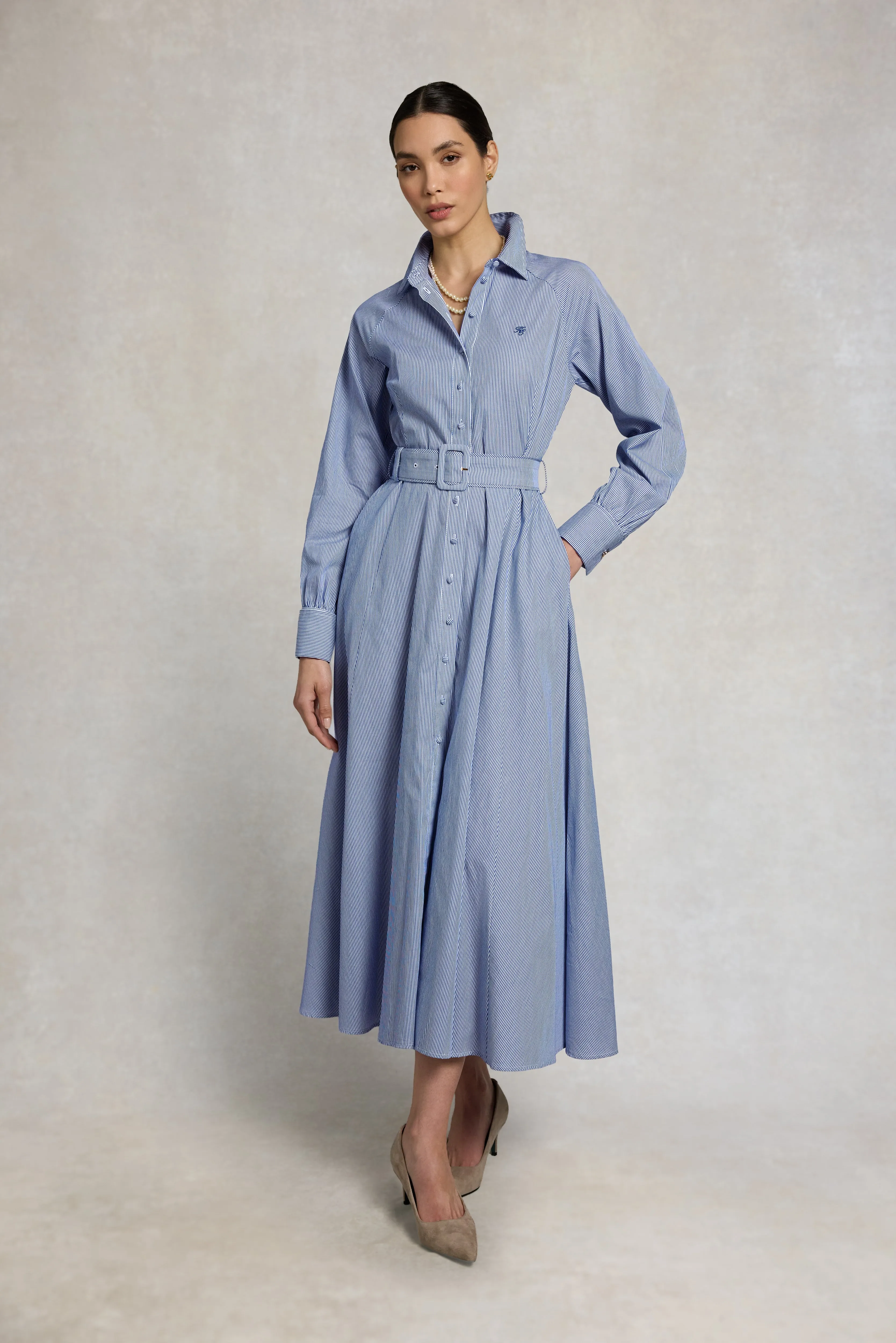 Aimee Dress (Blue Stripe) sold by Holland Cooper product image thumbnail 2