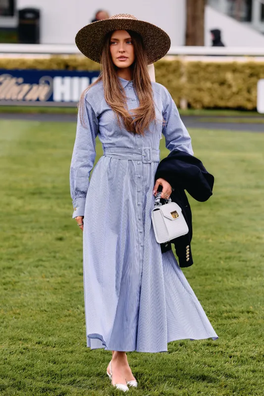 Aimee Dress (Blue Stripe) made by Holland Cooper