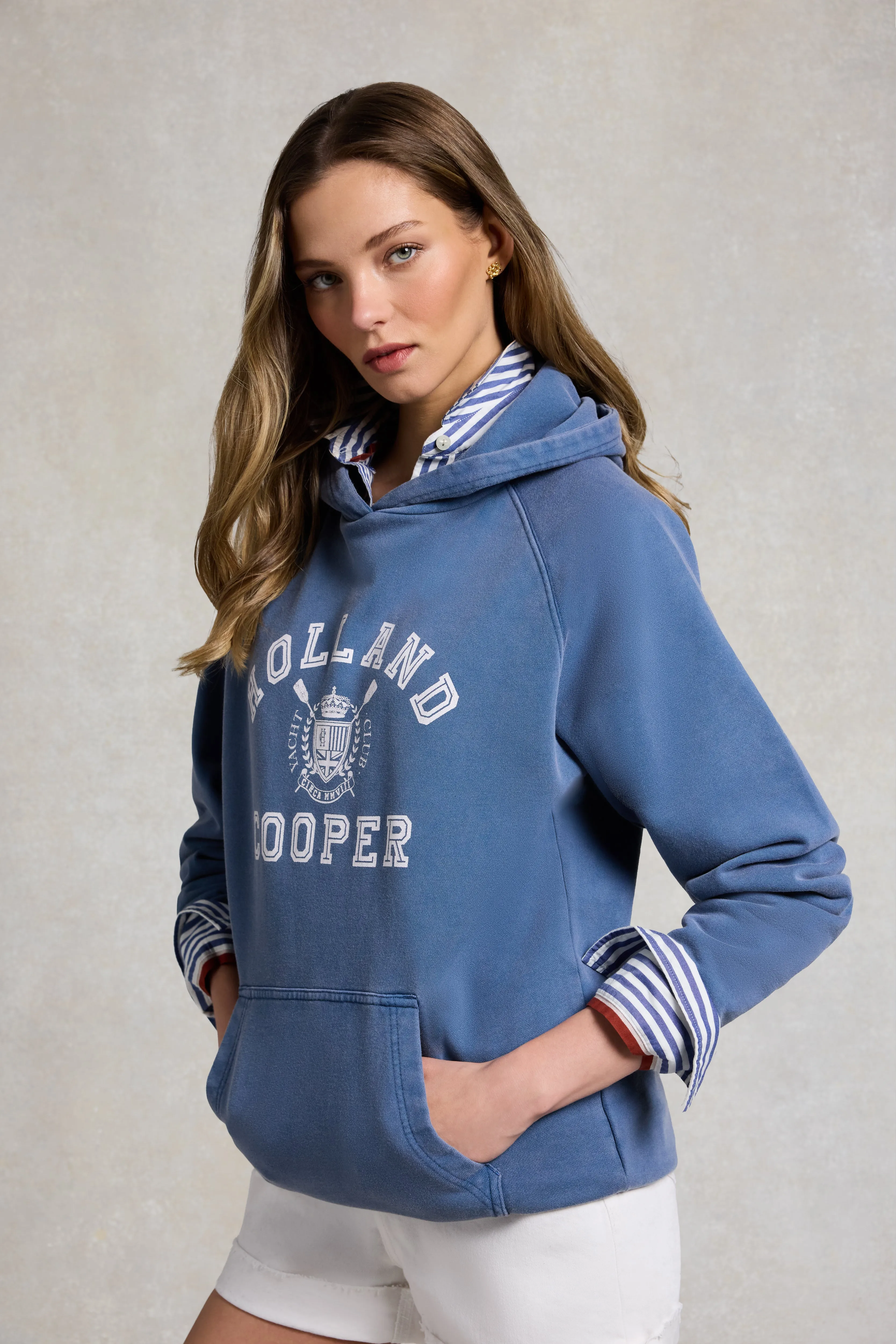 Vintage Hoodie (Denim Blue) sold by Holland Cooper product image thumbnail 3