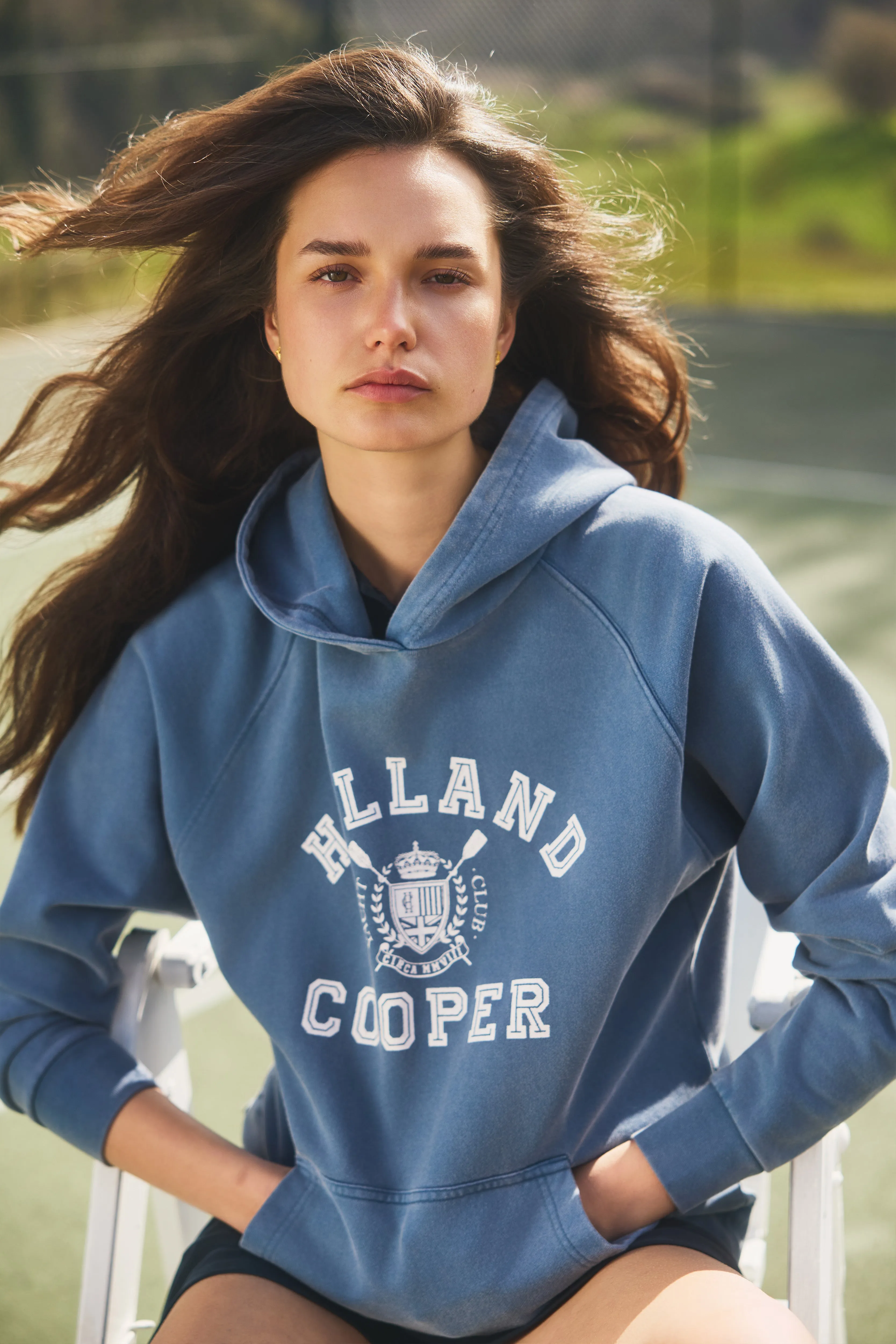 Vintage Hoodie (Denim Blue) sold by Holland Cooper