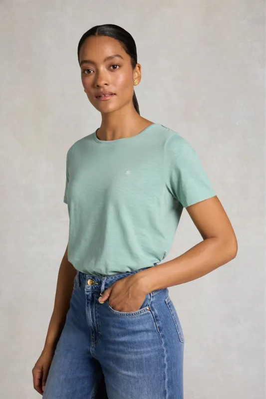 Relaxed Fit Monogram Tee (Mint) made by Holland Cooper