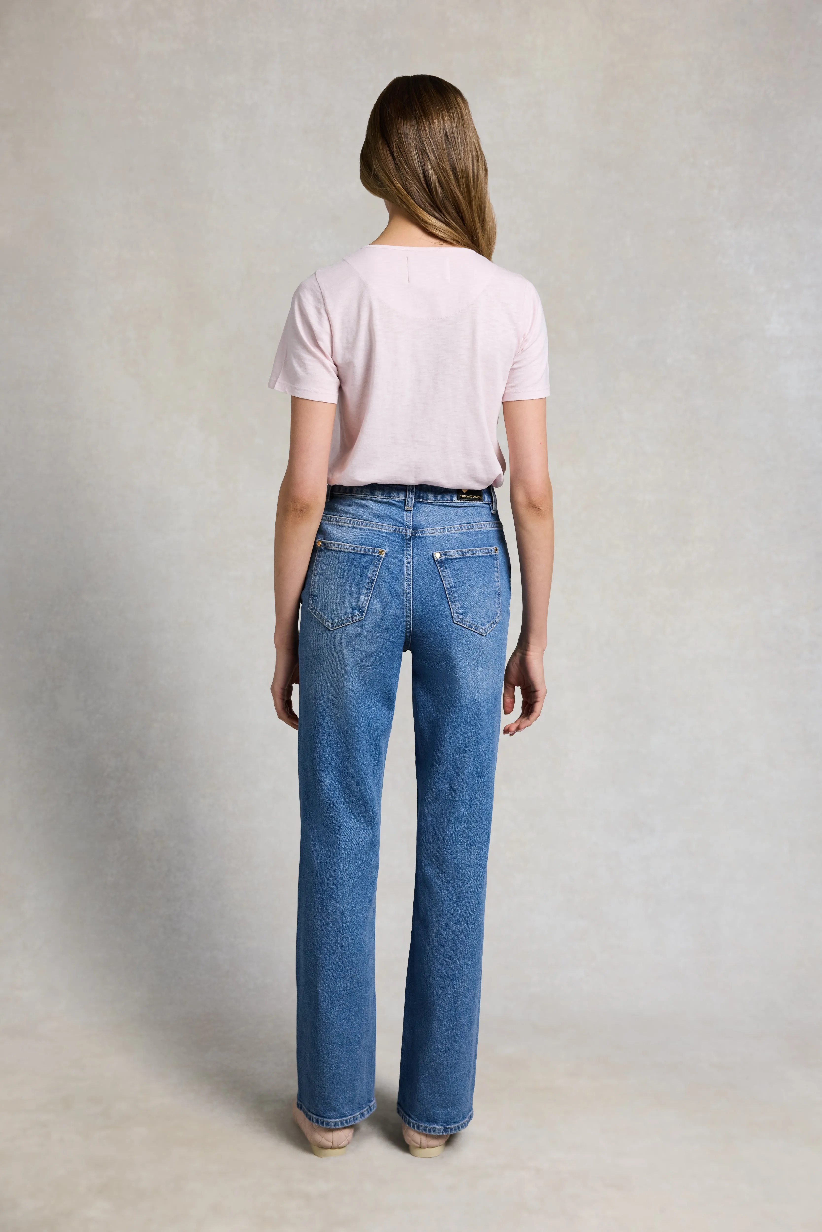 Relaxed Fit Monogram Tee (Pale Pink) sold by Holland Cooper product image thumbnail 4