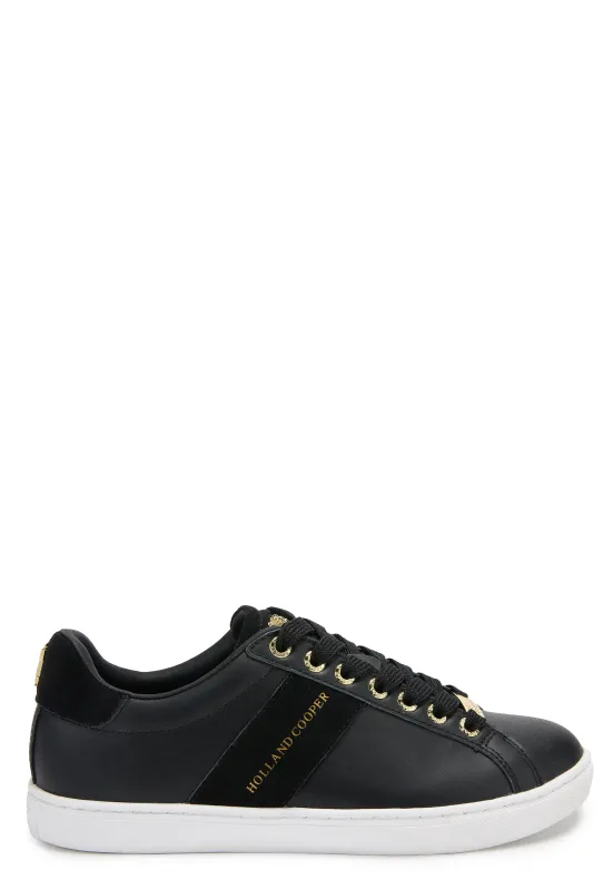 Knightsbridge Court Trainer (Black) made by Holland Cooper