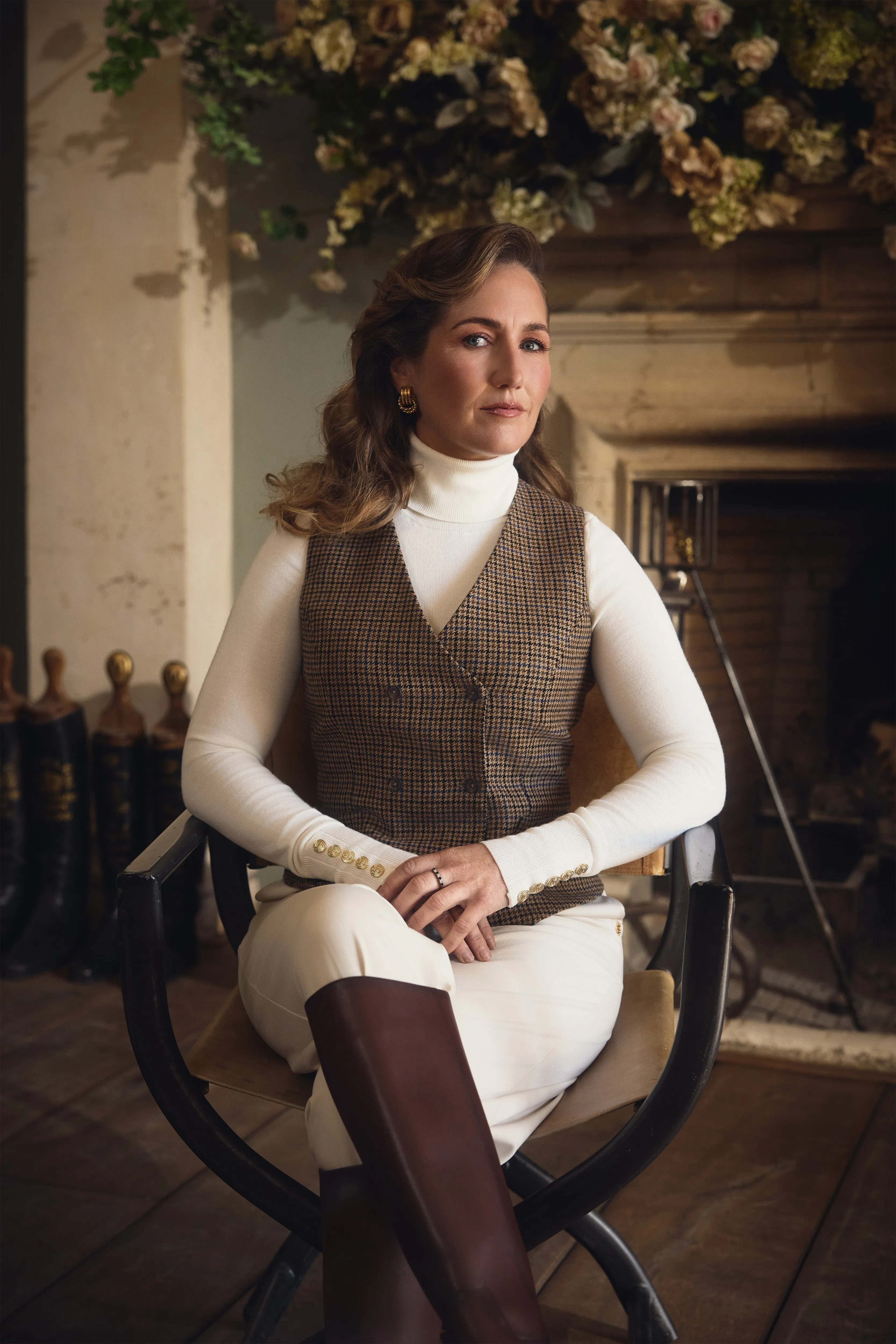 Laura Collett's Abbot Check Tweed Look sold by Holland Cooper