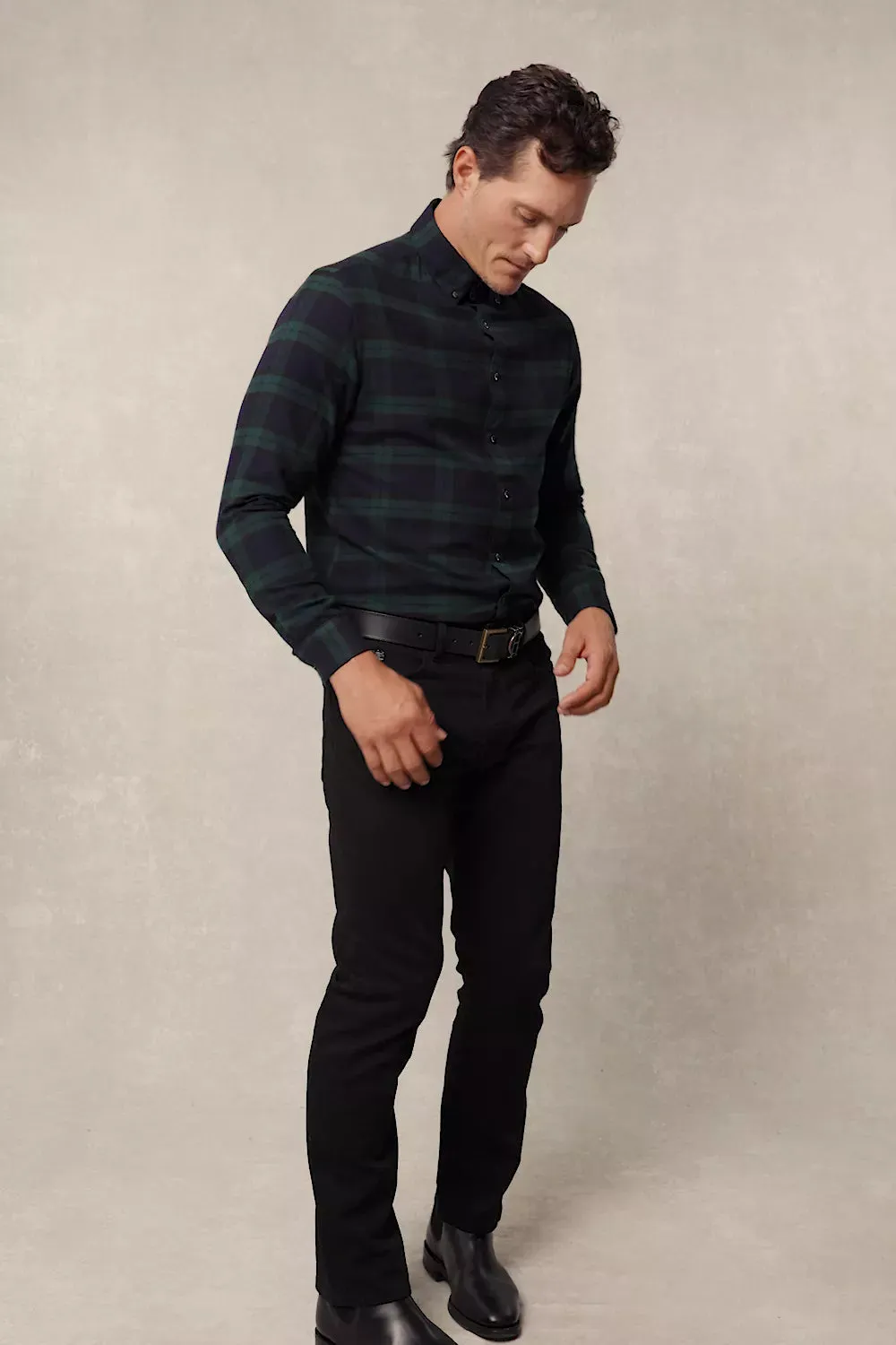Classic Button Down Shirt (Brushed Blackwatch) sold by Holland Cooper product image thumbnail 5