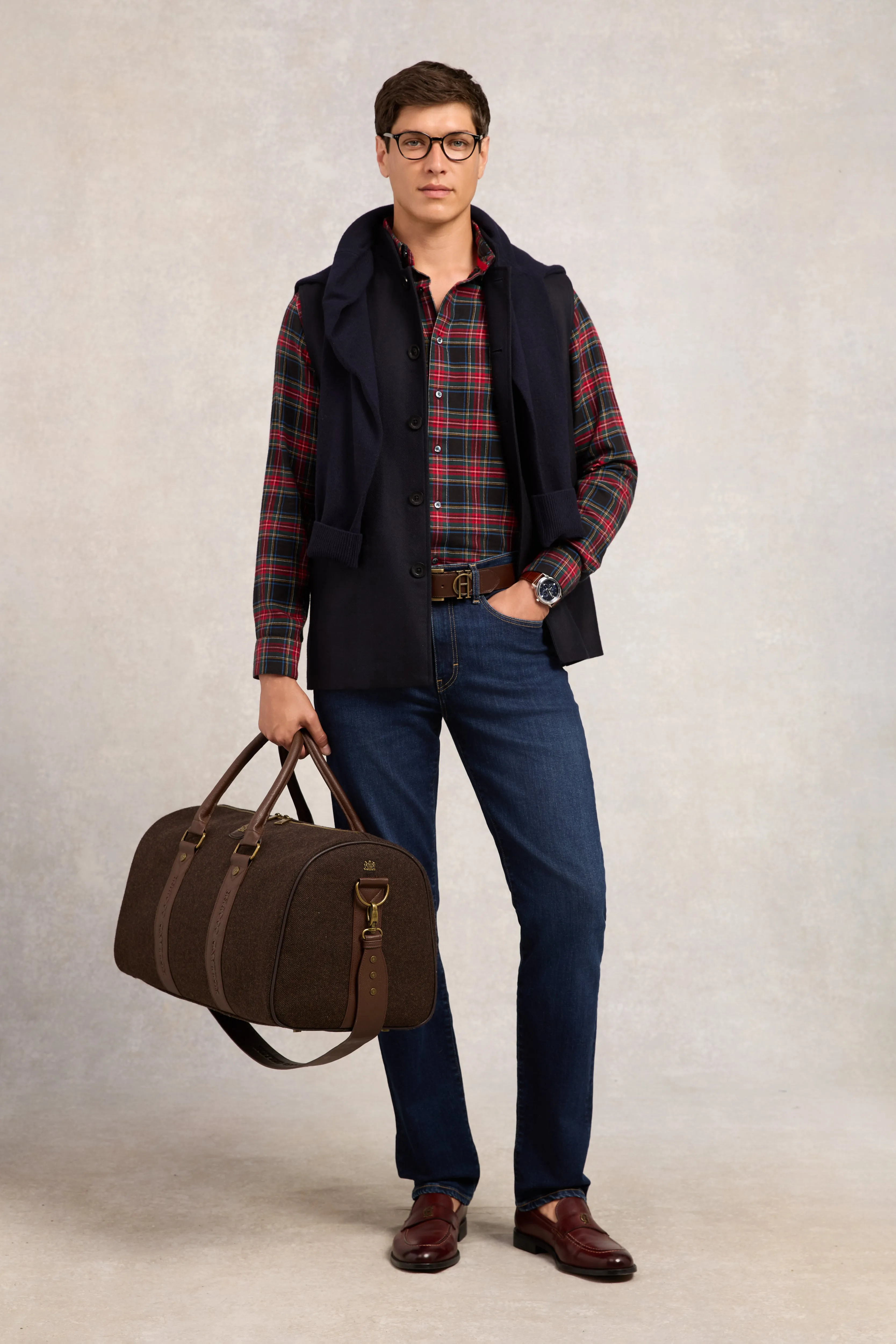 Classic Button Down Shirt (Brushed Sandringham Red) sold by Holland Cooper product image thumbnail 2