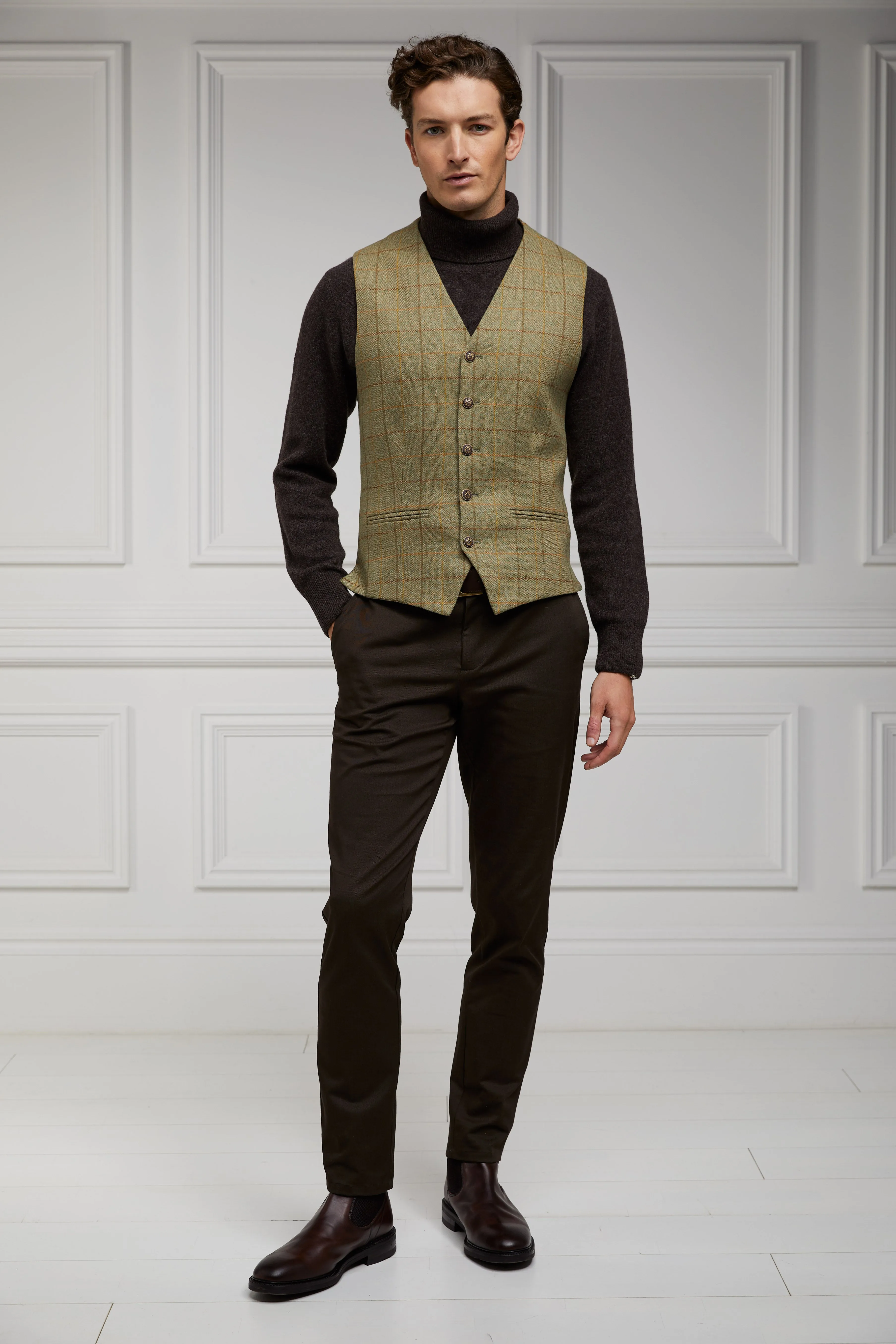 St James Waistcoat (Uppingham Green) sold by Holland Cooper product image thumbnail 3