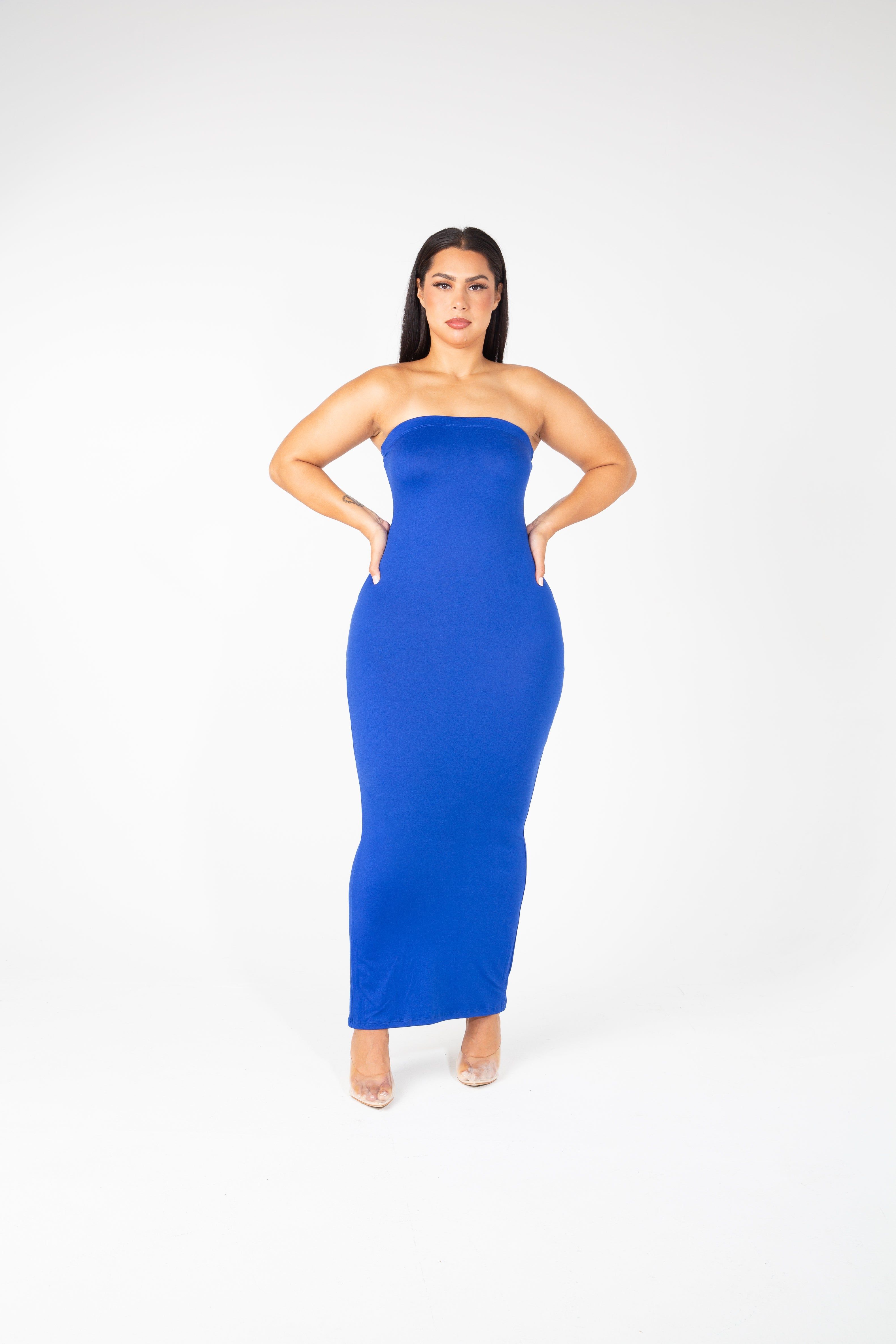 Giselle - STRPLS Maxi Bodycon Basic Dress-D-5003 sold by Shop 20 product image thumbnail 3