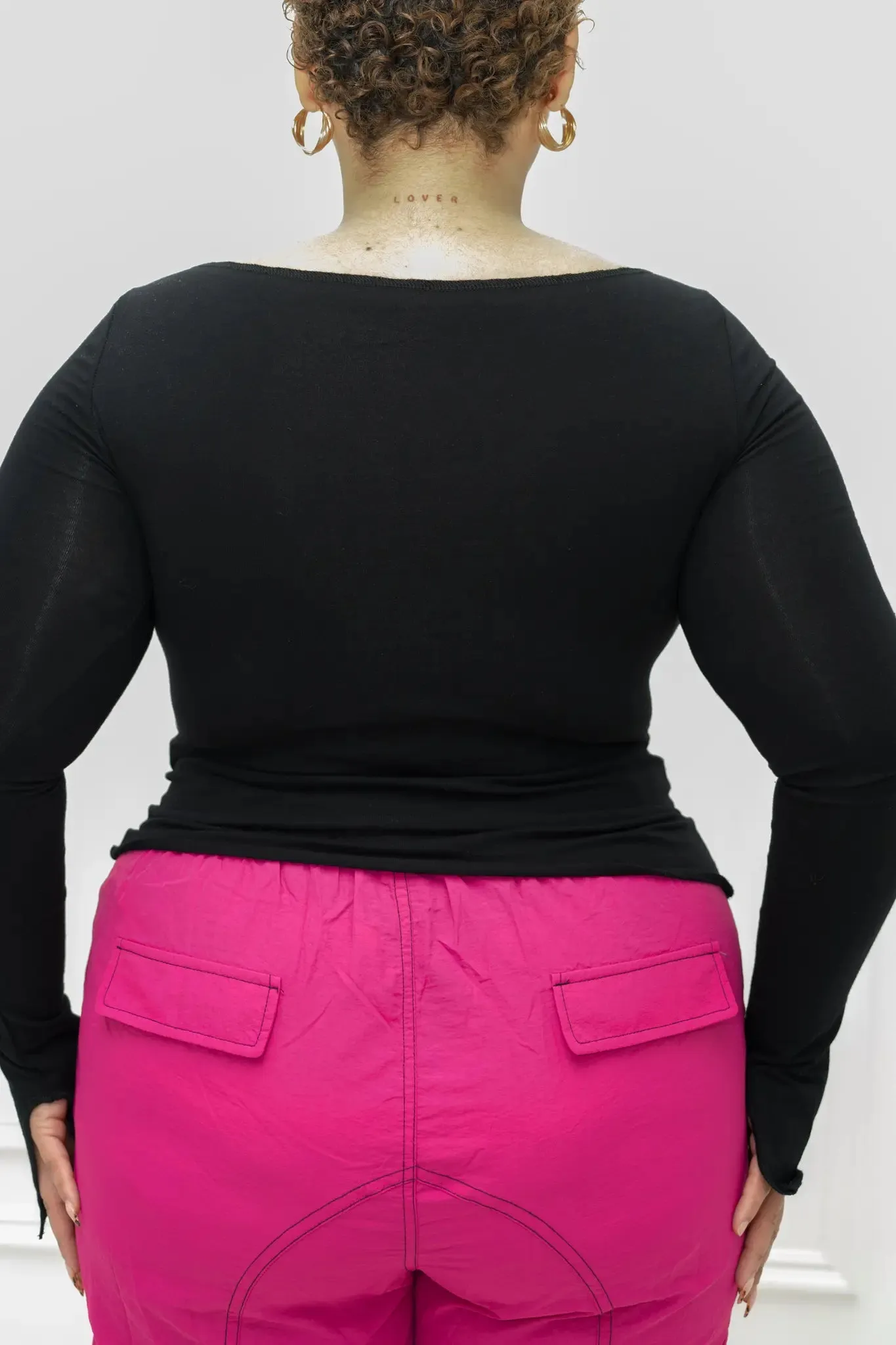 PATIENCE LS Front Cut Out Boat Neck Top sold by Shop 20 product image thumbnail 2