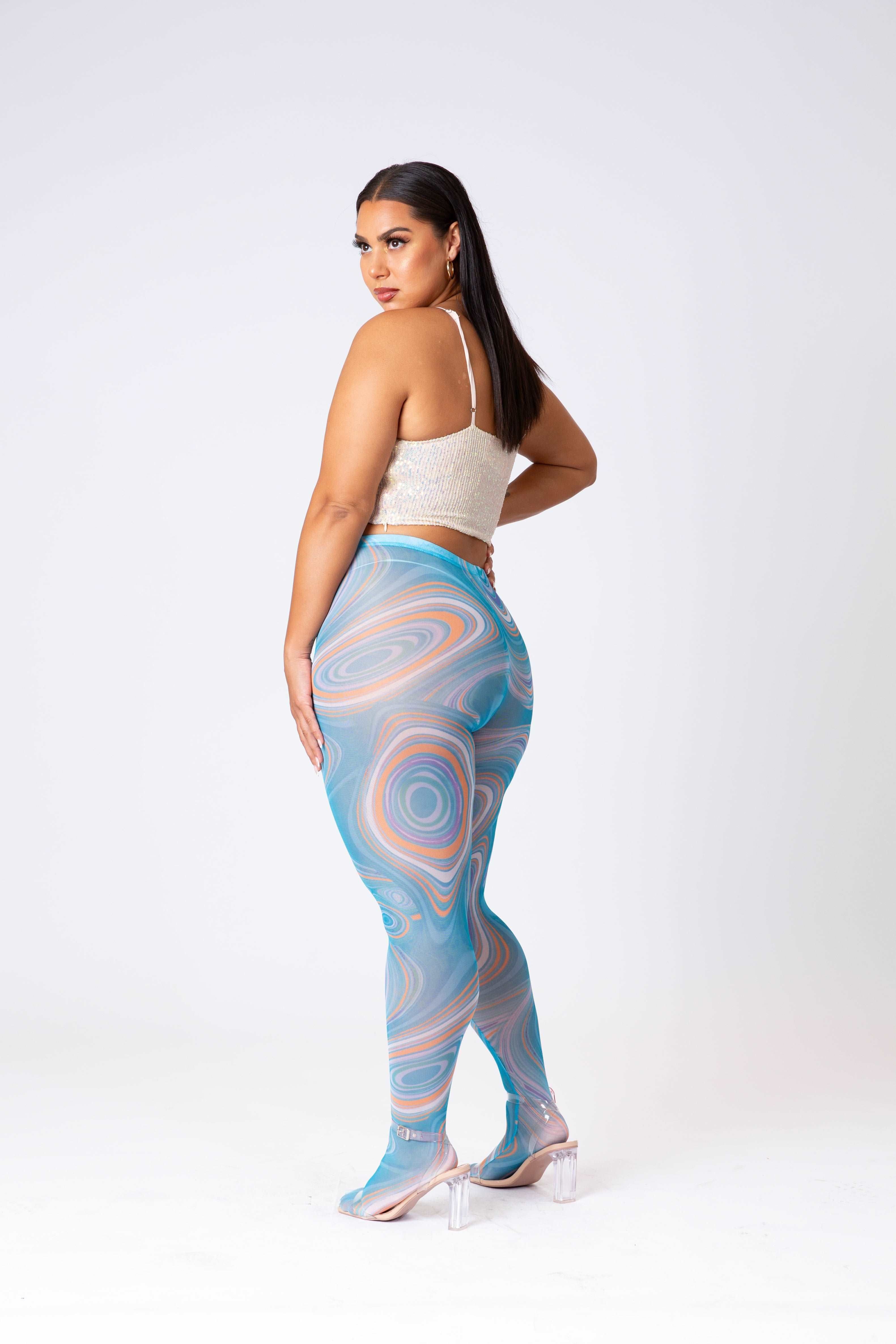 ELON - Mesh Print Infinity Legging - XS308 sold by Shop 20 product image thumbnail 2