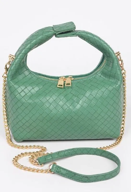 Heather - Woven  Faux Leather Handle Bag - HPC5598 sold by Shop 20