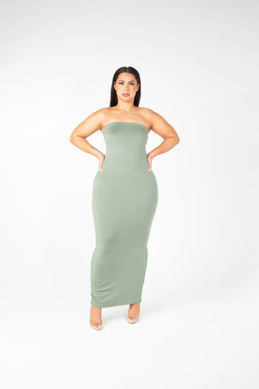 Giselle - STRPLS Maxi Bodycon Basic Dress-D-5003 sold by Shop 20
