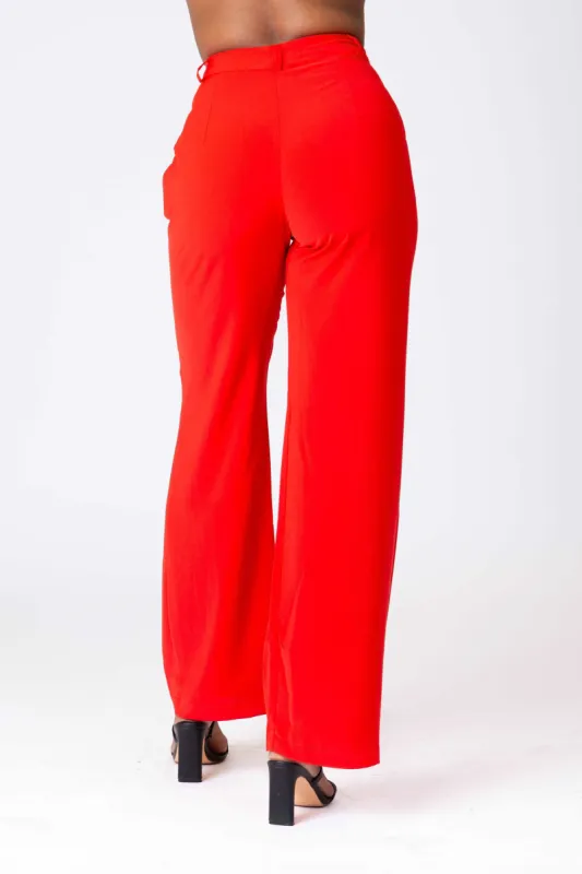 DOUBLE PLEAT WIDE LEG PANT 17952 sold by Shop 20