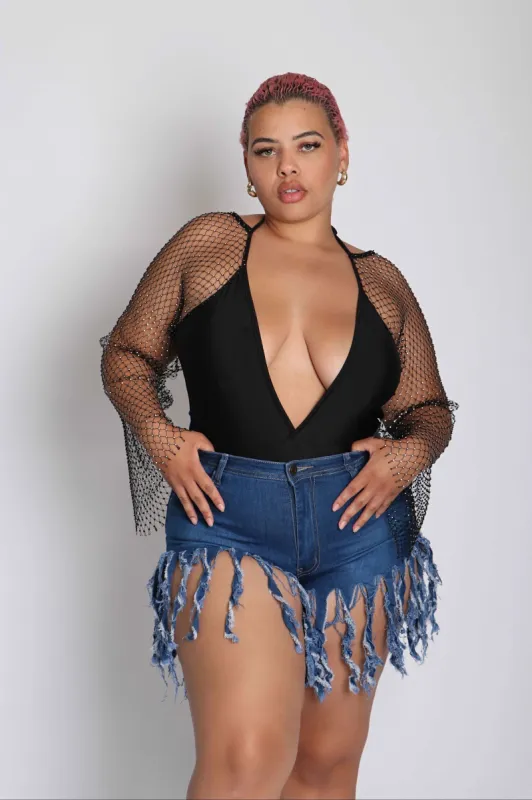 Blair- Highwaist Stretch Fringe Denim – GS2309 sold by Shop 20