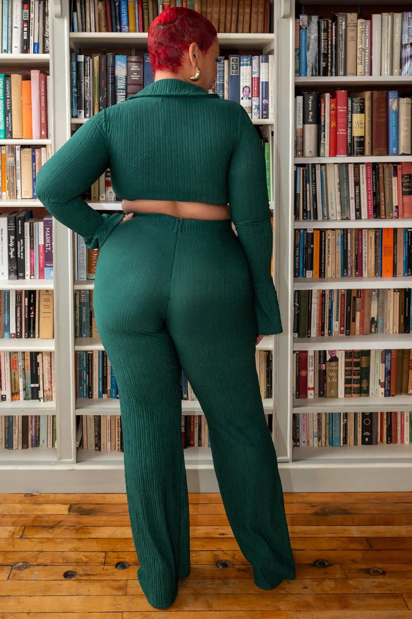 OLIVIA "Bell Sleeve Wrap Crop Top Pant Set" sold by Shop 20 product image thumbnail 4