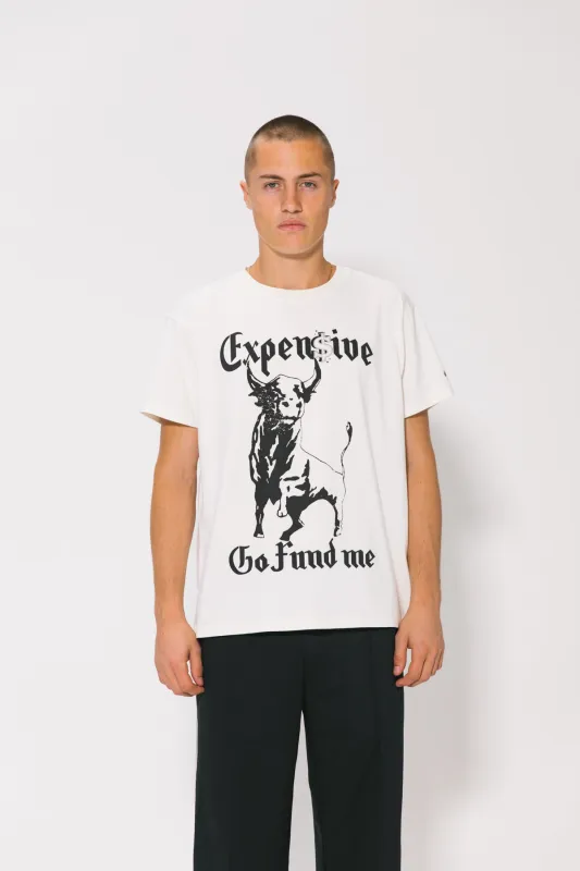 White Go Fund Me Tee made by Something Very Special