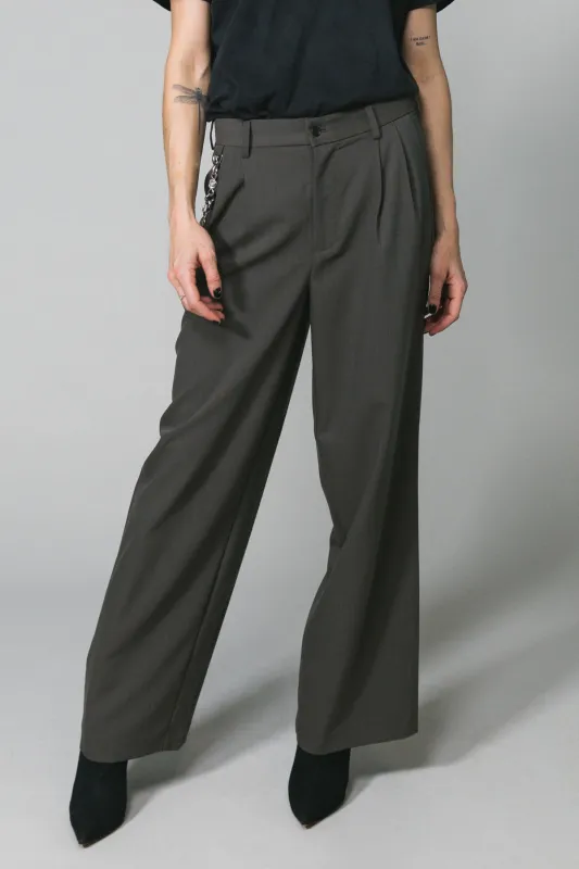 Charcoal Westwood Pleated Pant made by Something Very Special
