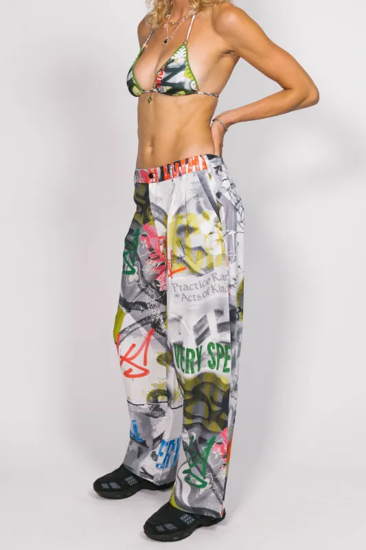 Graffiti Westwood Pleated Pants made by Something Very Special