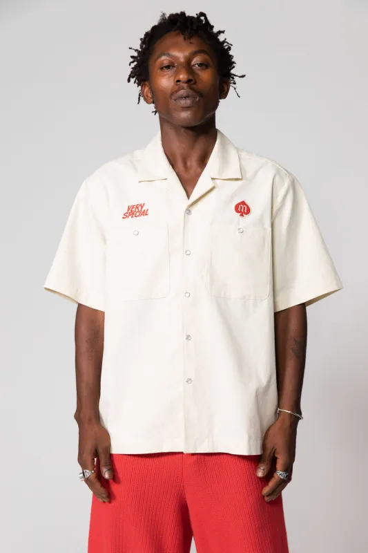 White Late Shift Button Up Shirt made by Something Very Special