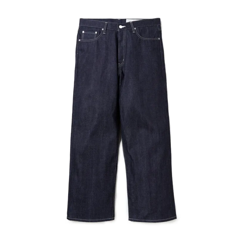Neighborhood Rigid Denim Wide Pants 'Indigo' sold by ROOTED