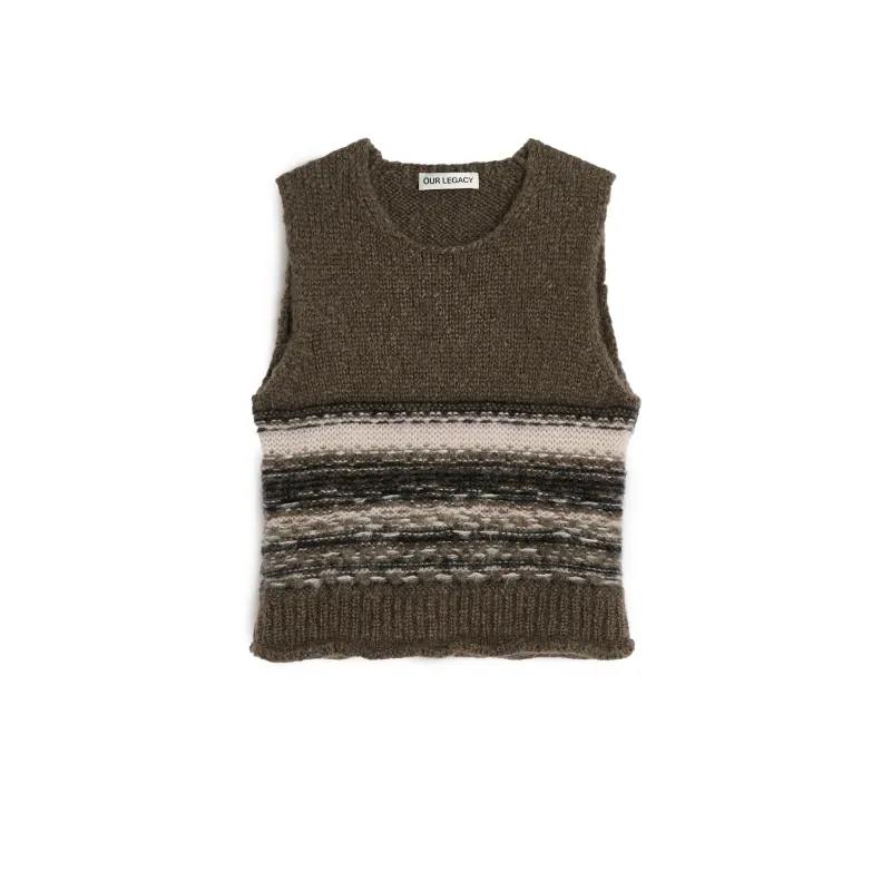 Our Legacy Pleaser Tank 'Blur Fair Isle' sold by ROOTED