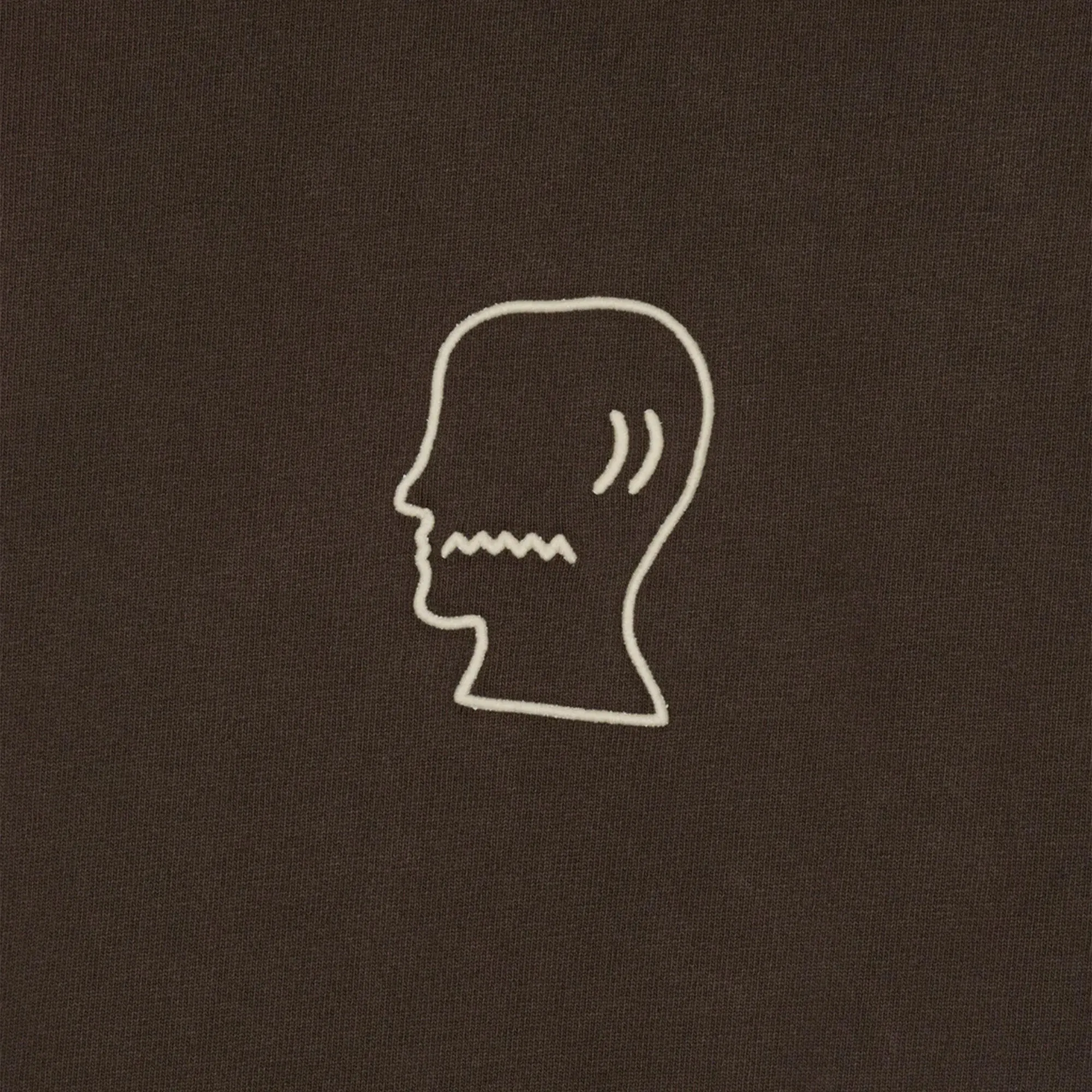 Brain Dead Heavyweight 3D Logohead Tee 'Brown' sold by ROOTED product image thumbnail 3